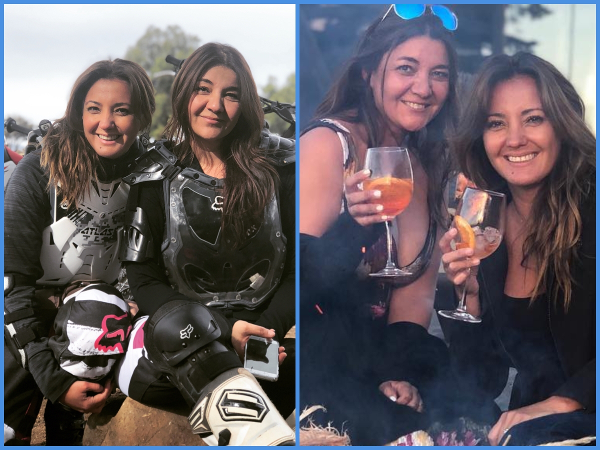 Priscilla Vargas y su hermana