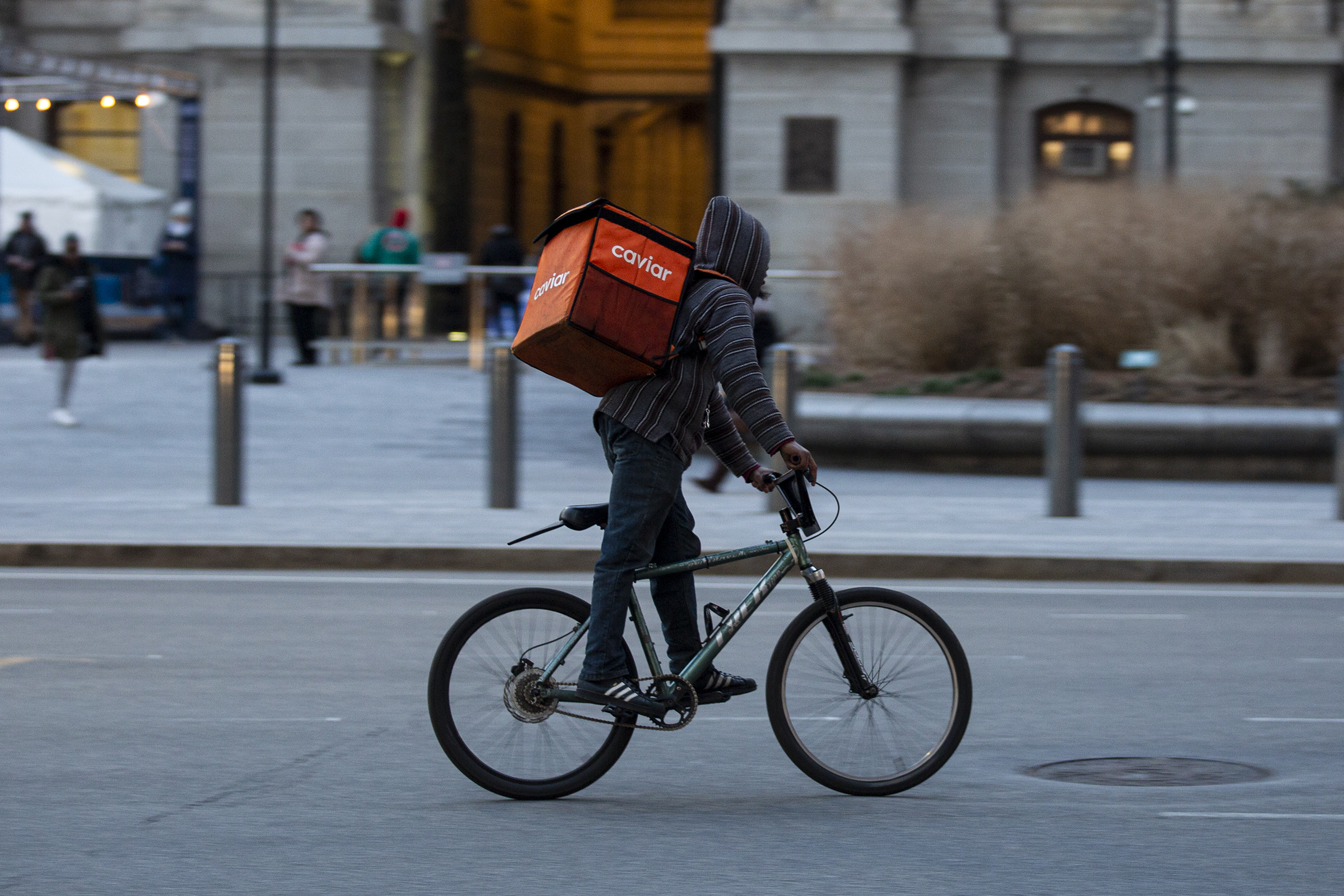 grubhub bike delivery reddit