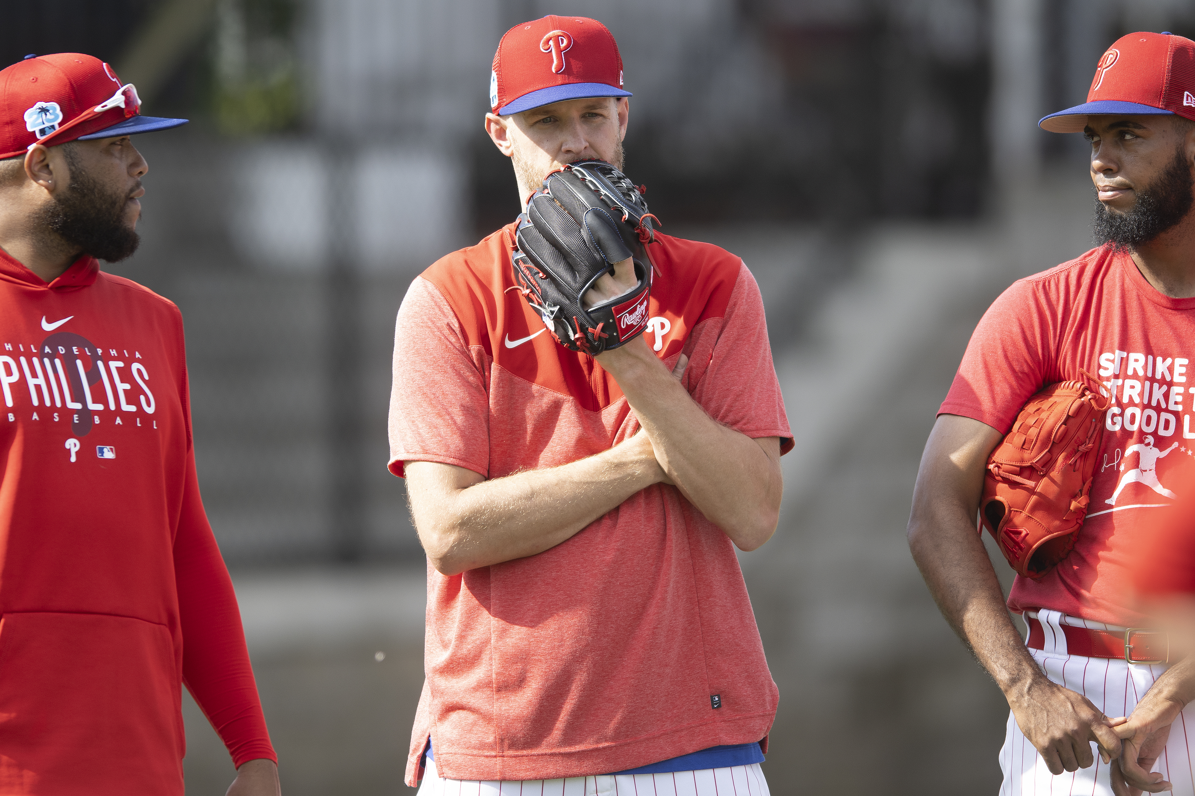 Trea Turner and Kyle Schwarber hangin at Phillies camp! : r/phillies
