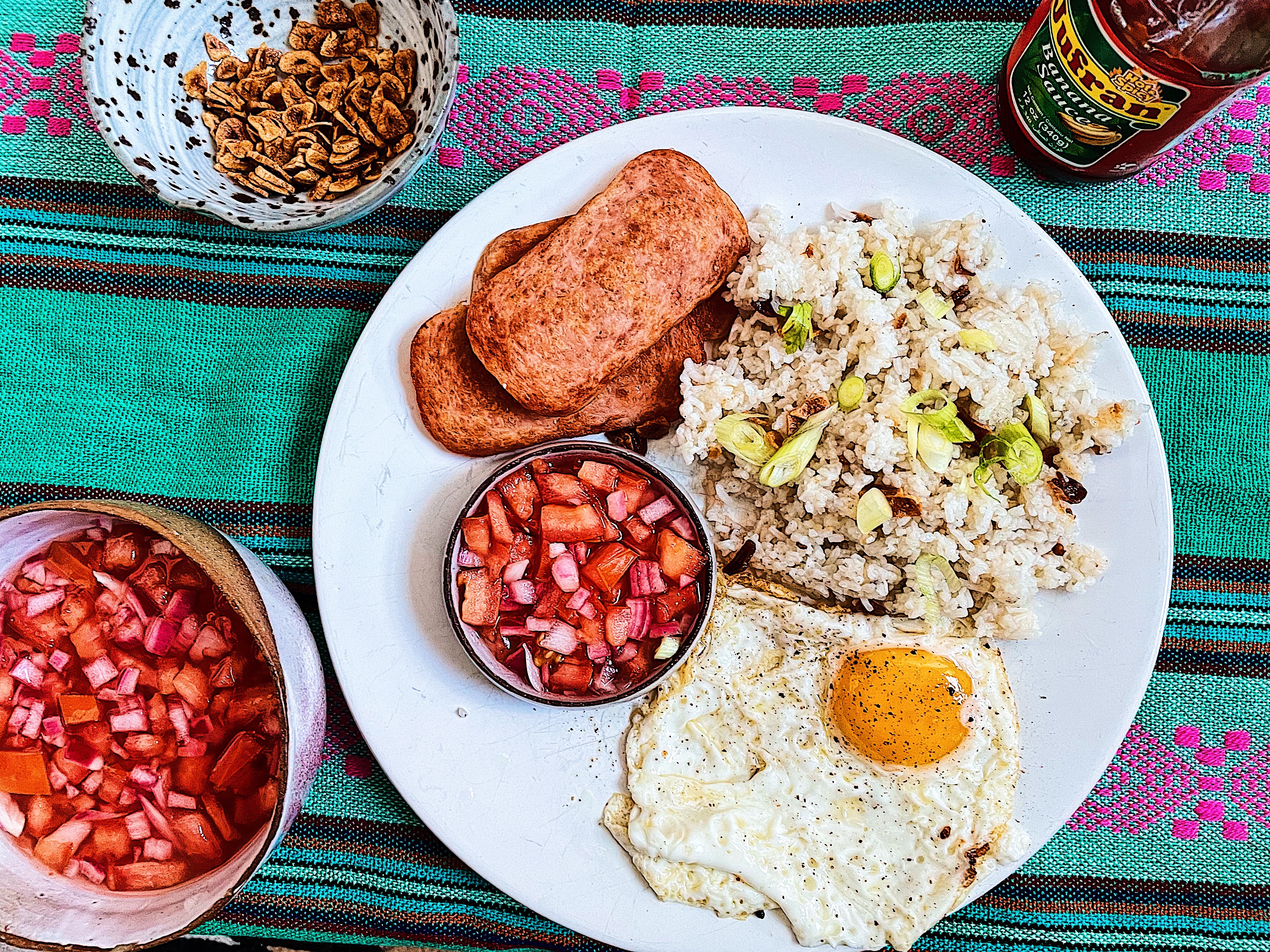 For this Filipino breakfast, the true star is garlic-studded fried rice