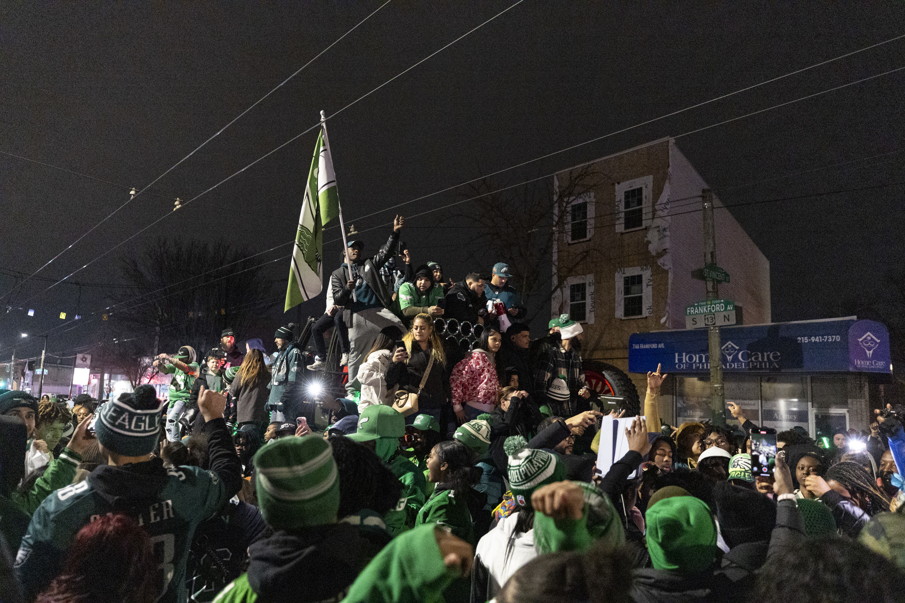 Eagles fans celebrate Super Bowl 2025 win over Kansas City Chiefs