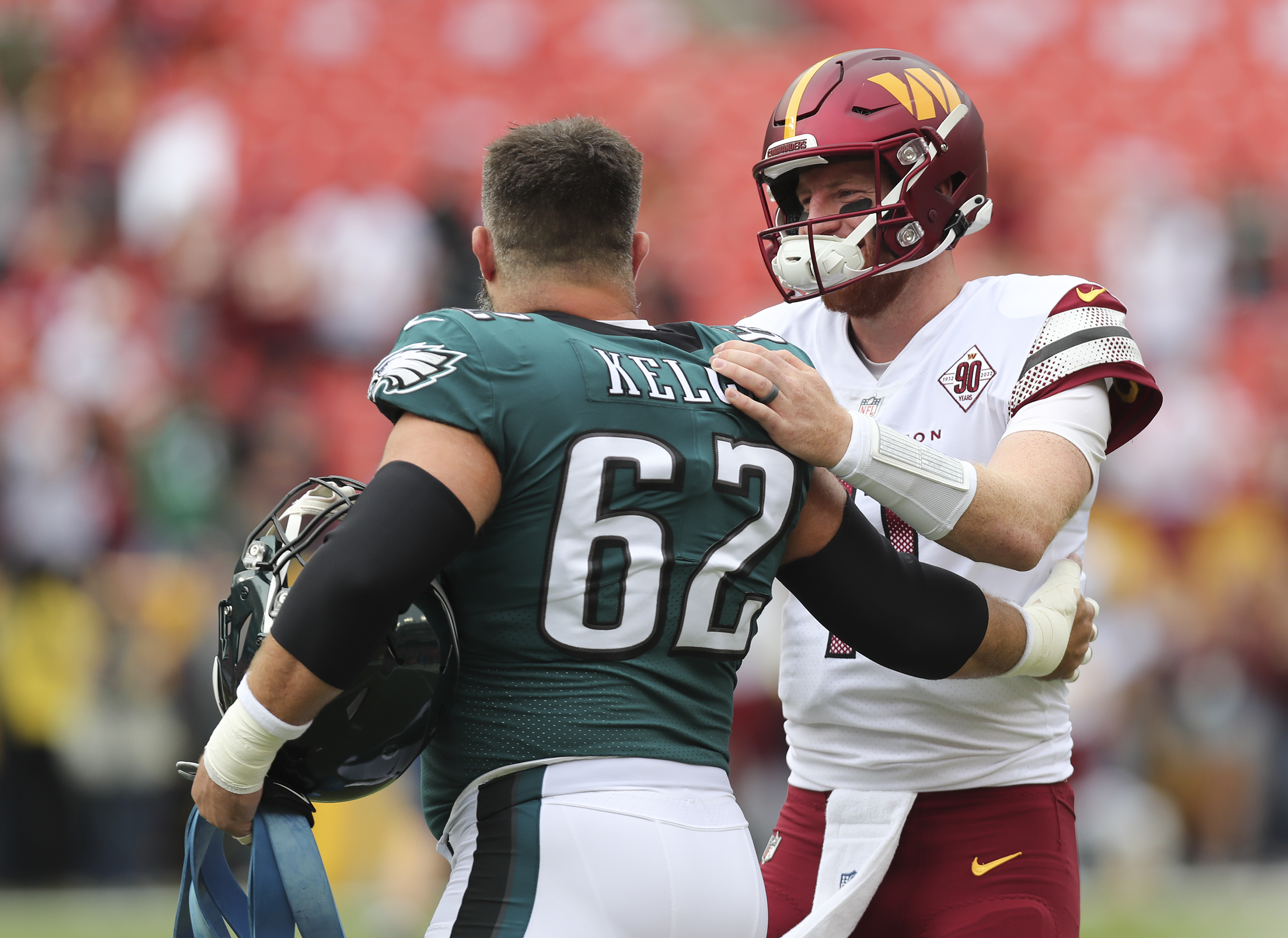 Philadelphia Eagles defense pummels Carson Wentz with 9 sacks in rout of  Commanders