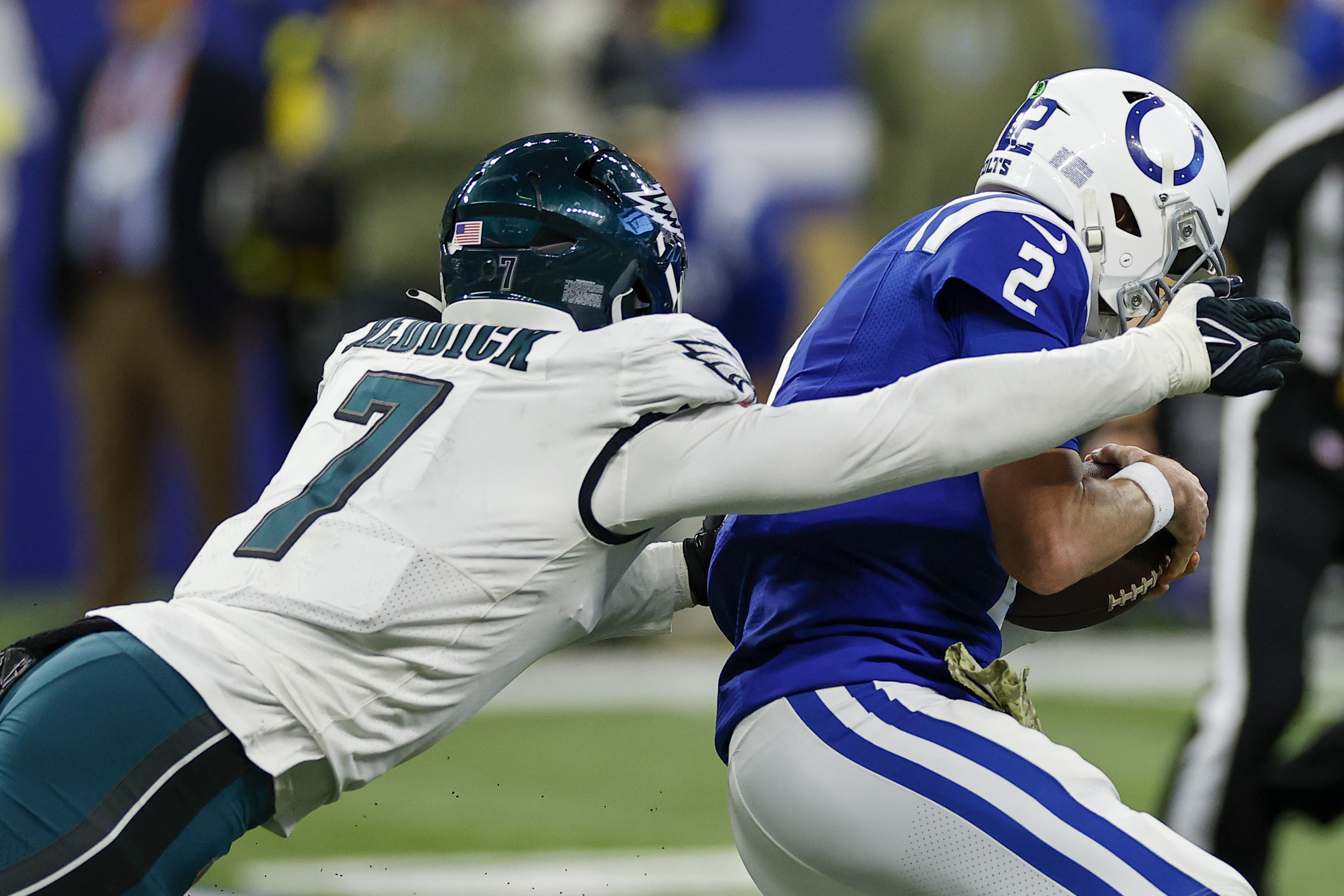 Eagles' Jalen Hurts shines in the final moments of a comeback win over the  Colts