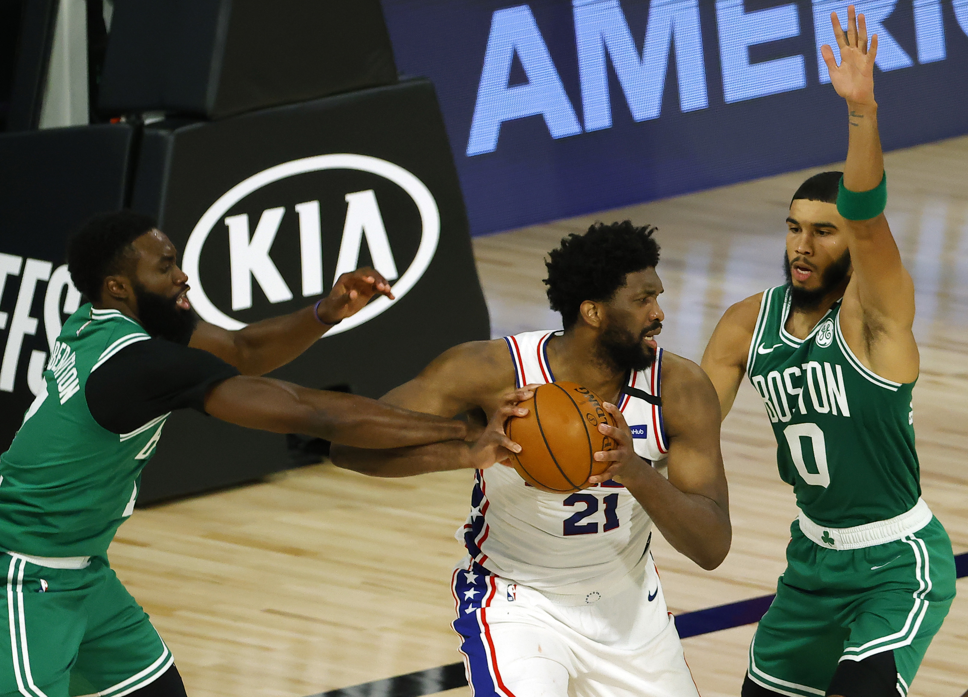 Sixers overwhelmed by Boston Celtics in Game 2 loss, spoiling Joel