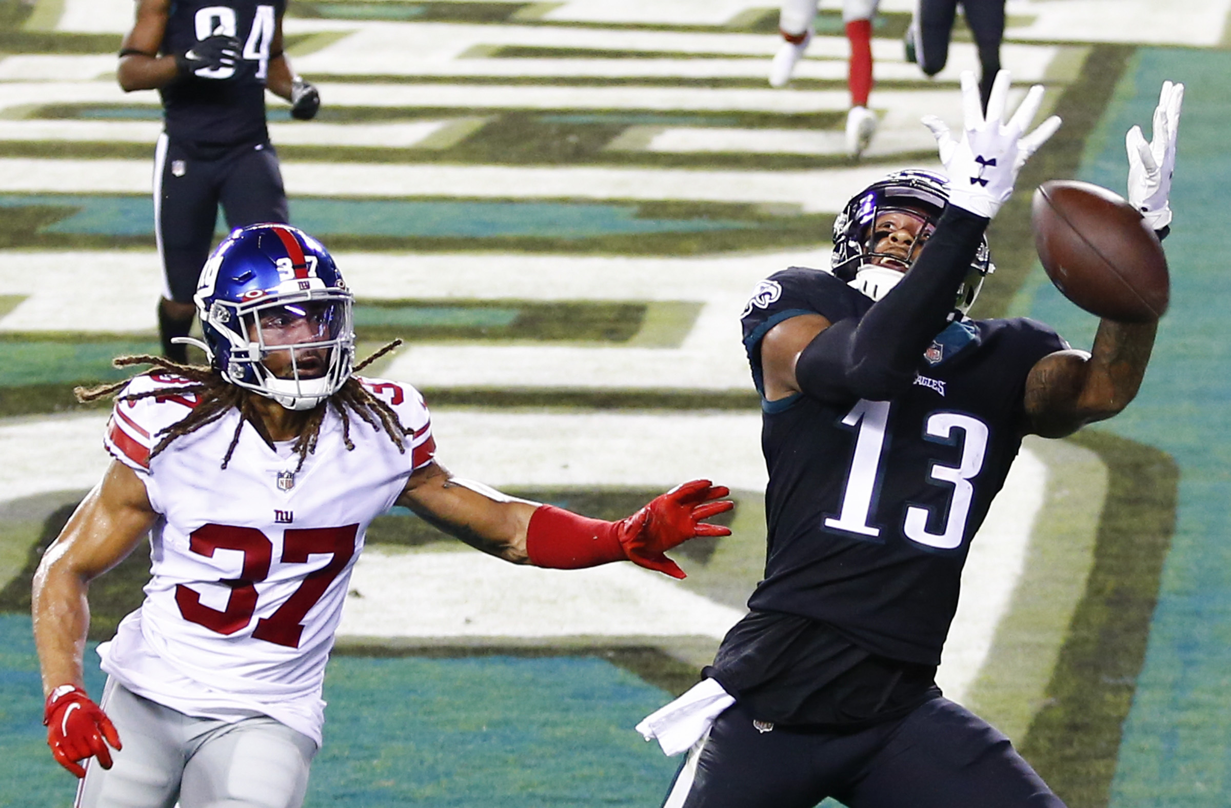 Boston Scott Touchdown Celebration v. Giants Philadelphia Eagles