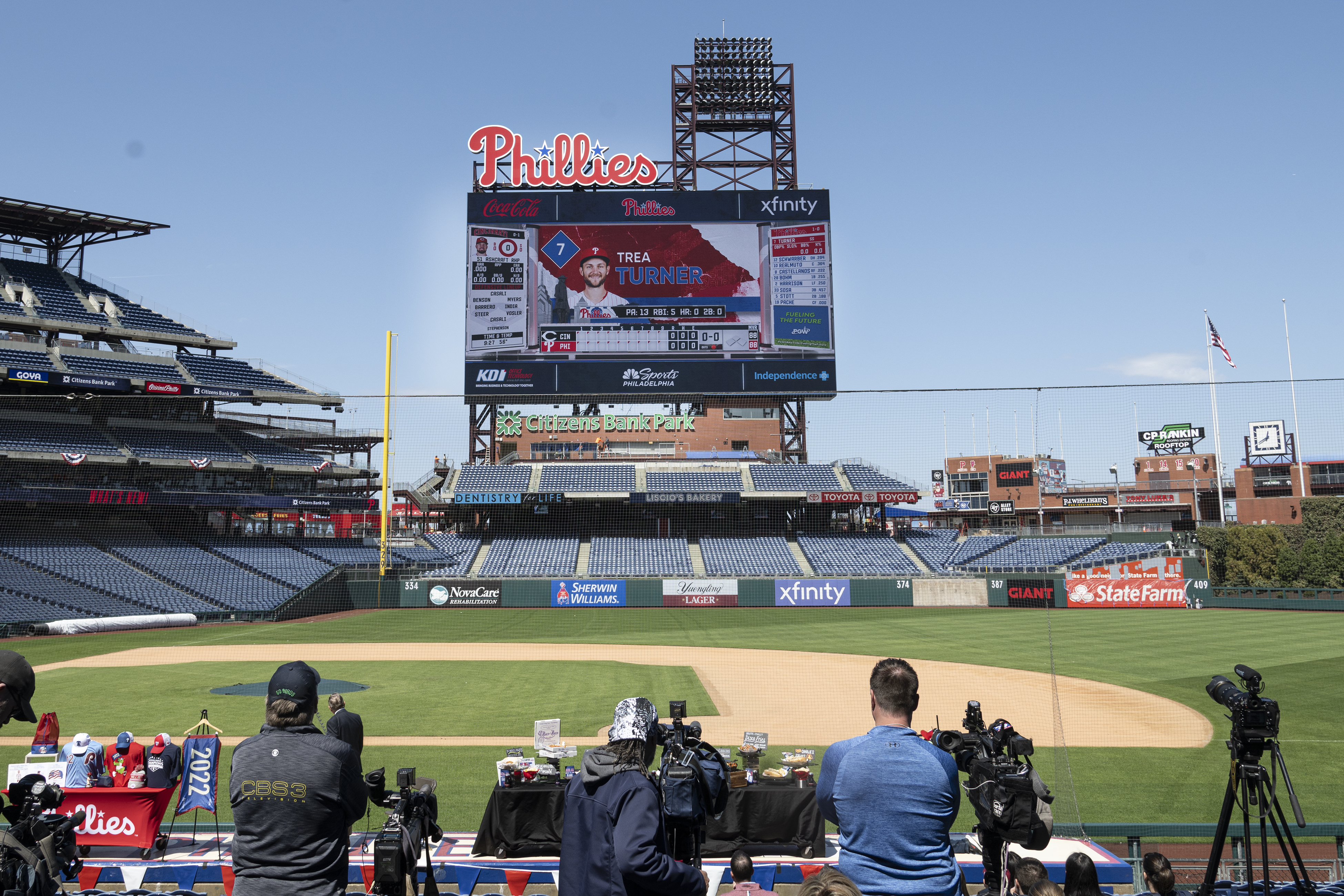 Philadelphia Phillies' new scoreboard is almost done, and it's