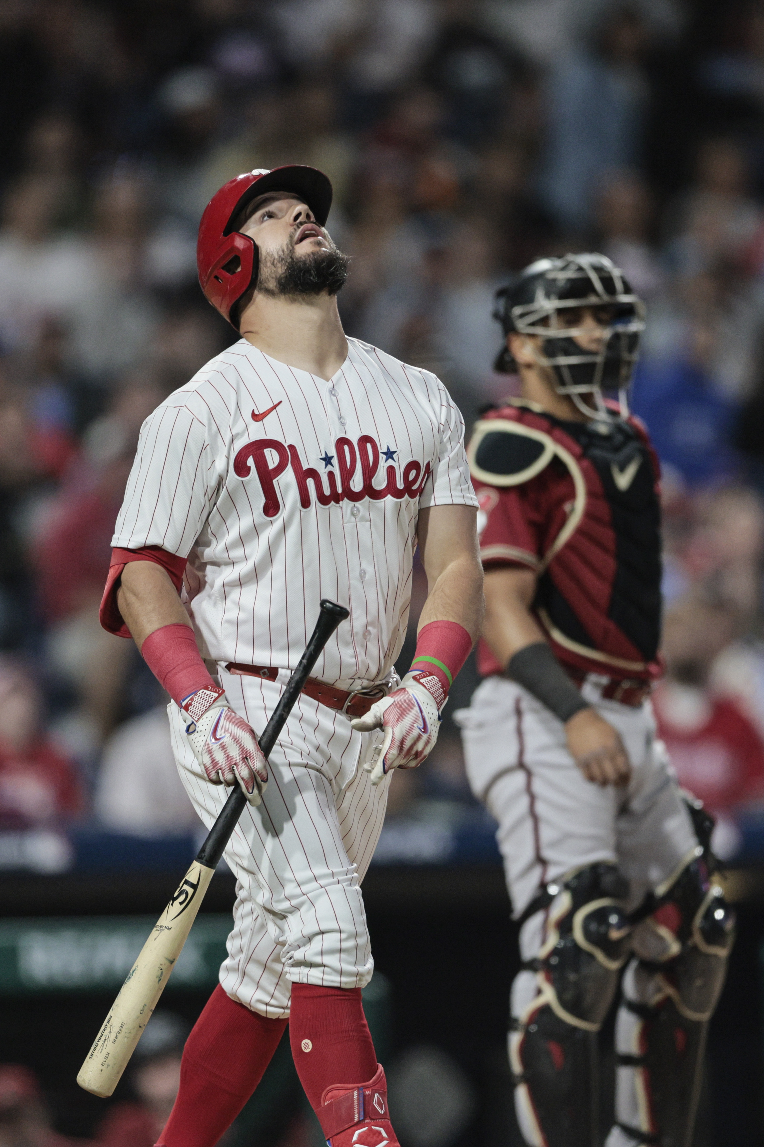 Phillies center fielder Brandon Marsh scratched with right shoulder  inflammation