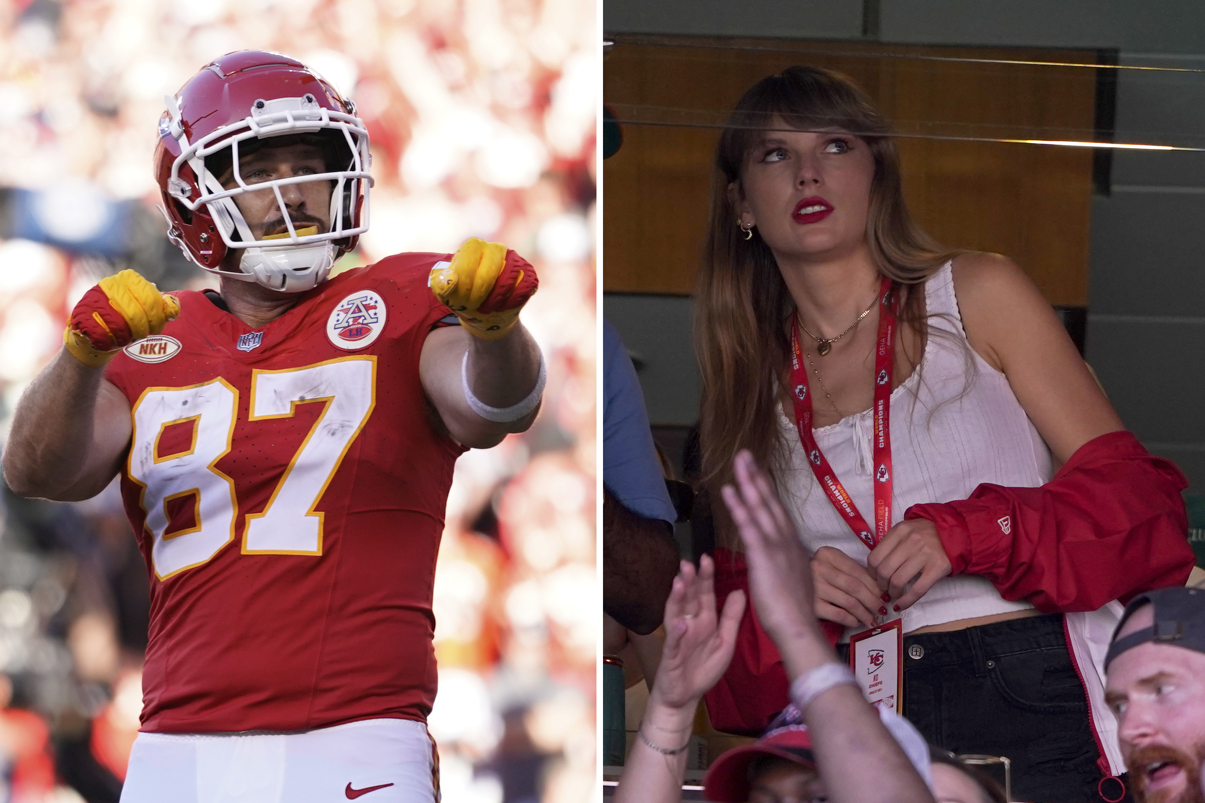 After singer Taylor Swift became a fan, Travis Kelce jersey sales