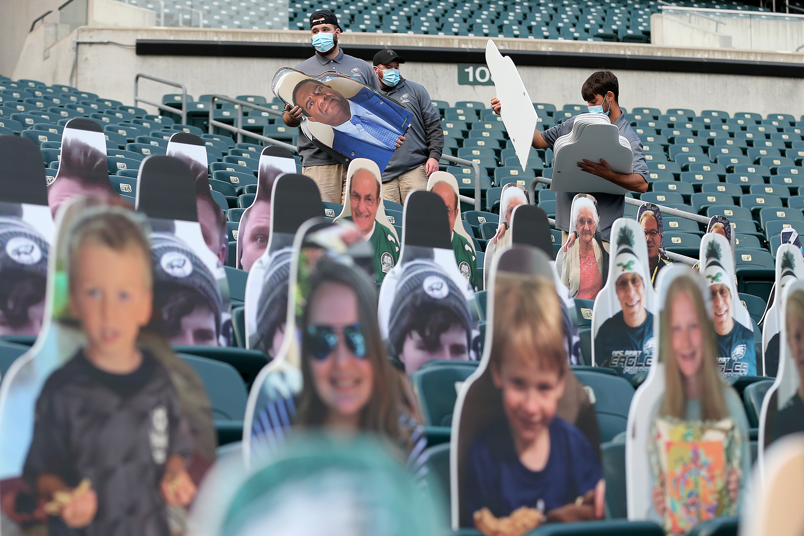 Eagles fans fill the Linc. Well, sort of.