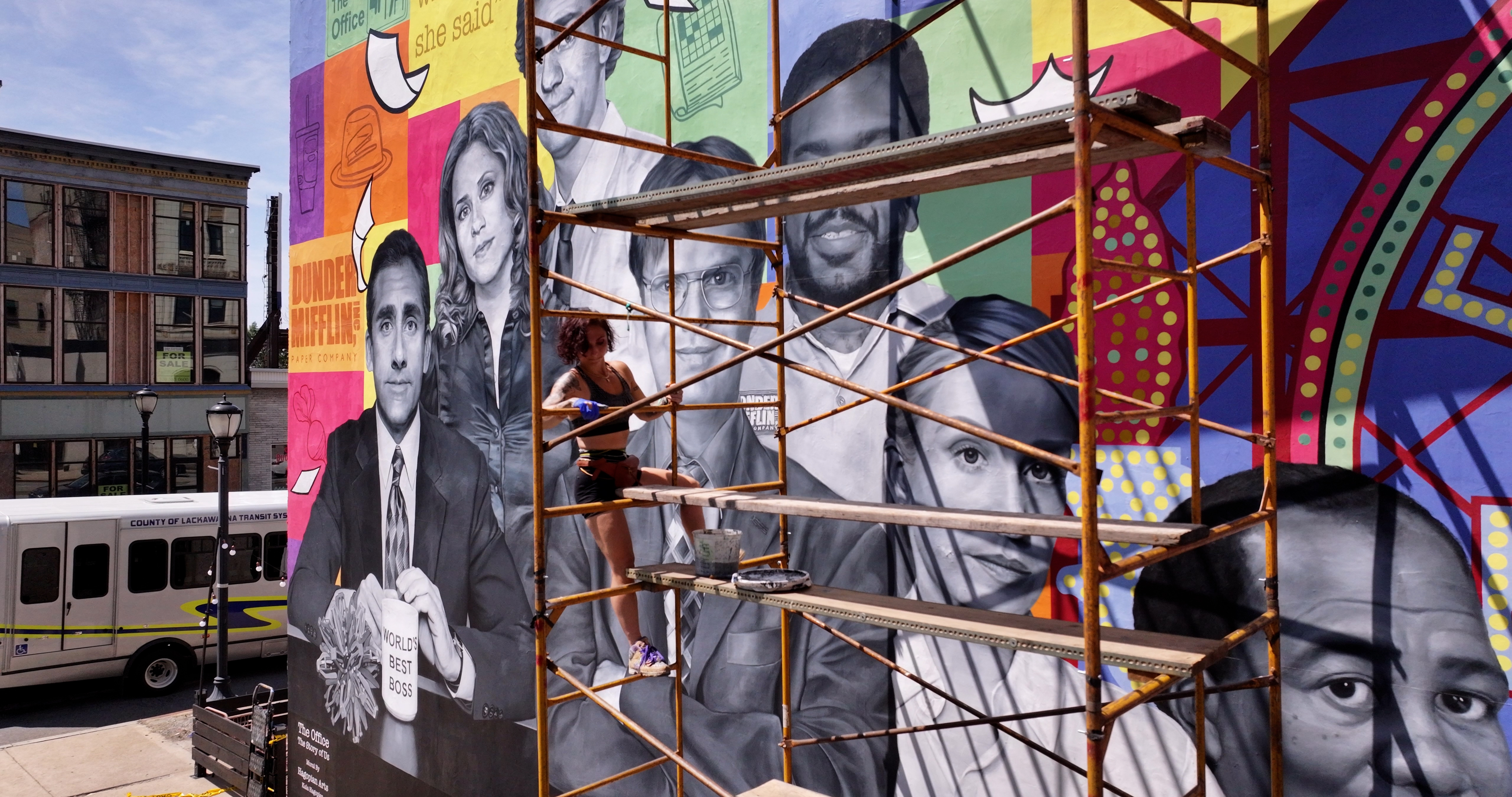 The Office' mural debuts in Scranton, thanks to Philadelphia artists