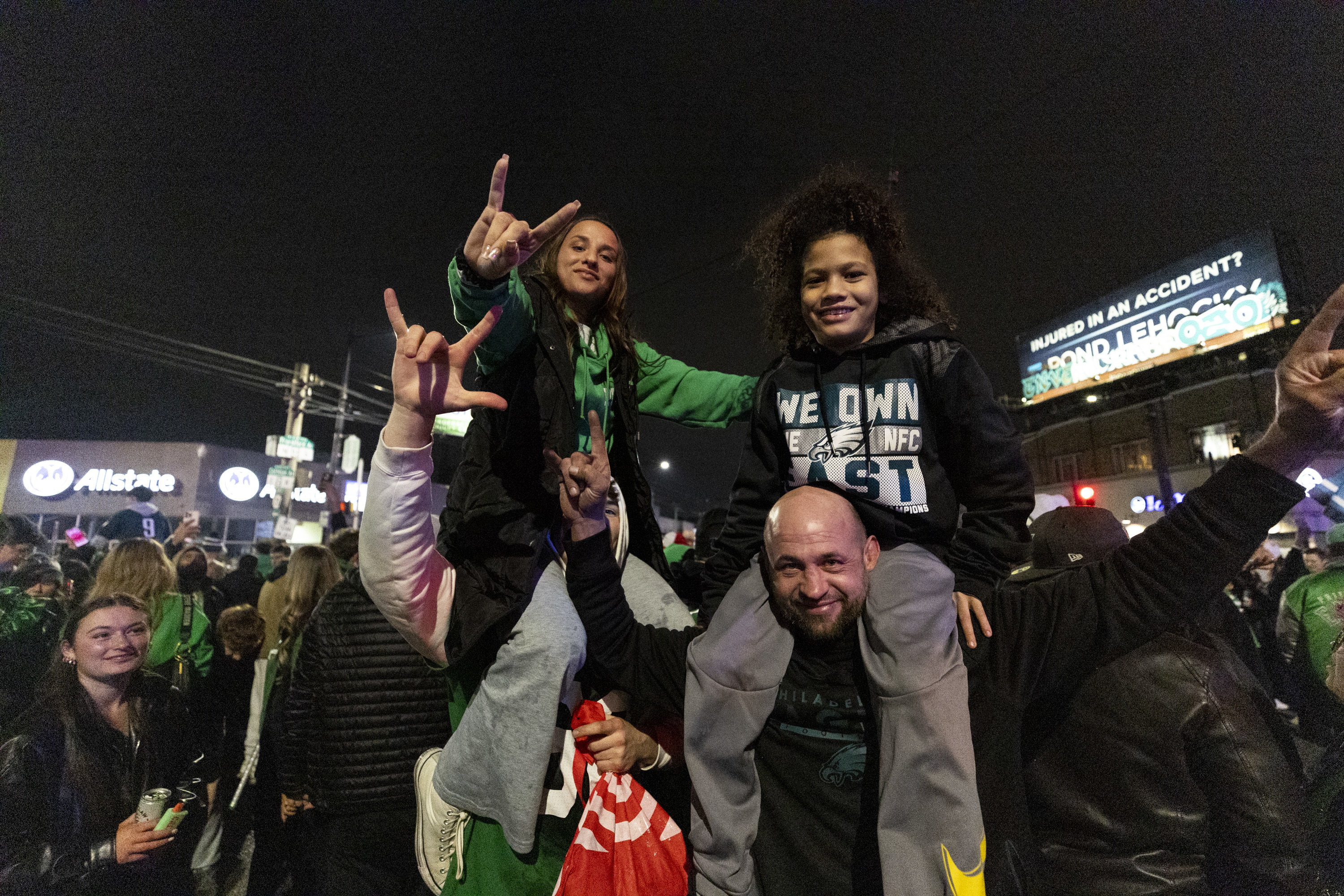 Eagles fans celebrate Super Bowl 2025 win over Kansas City Chiefs