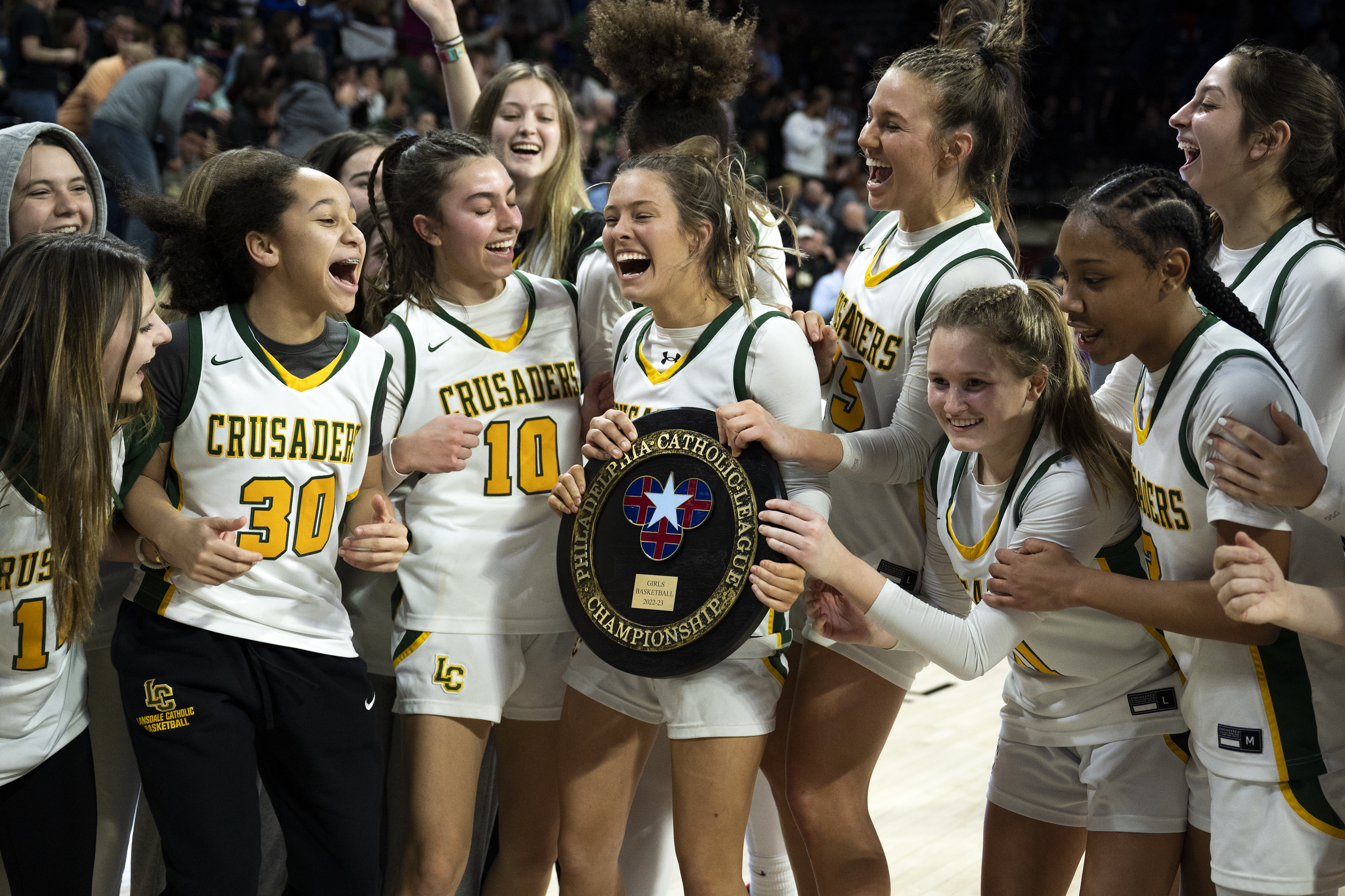 Lansdale Catholic girls basketball earns first Philly Catholic League title thanks to Olivia Boccella three