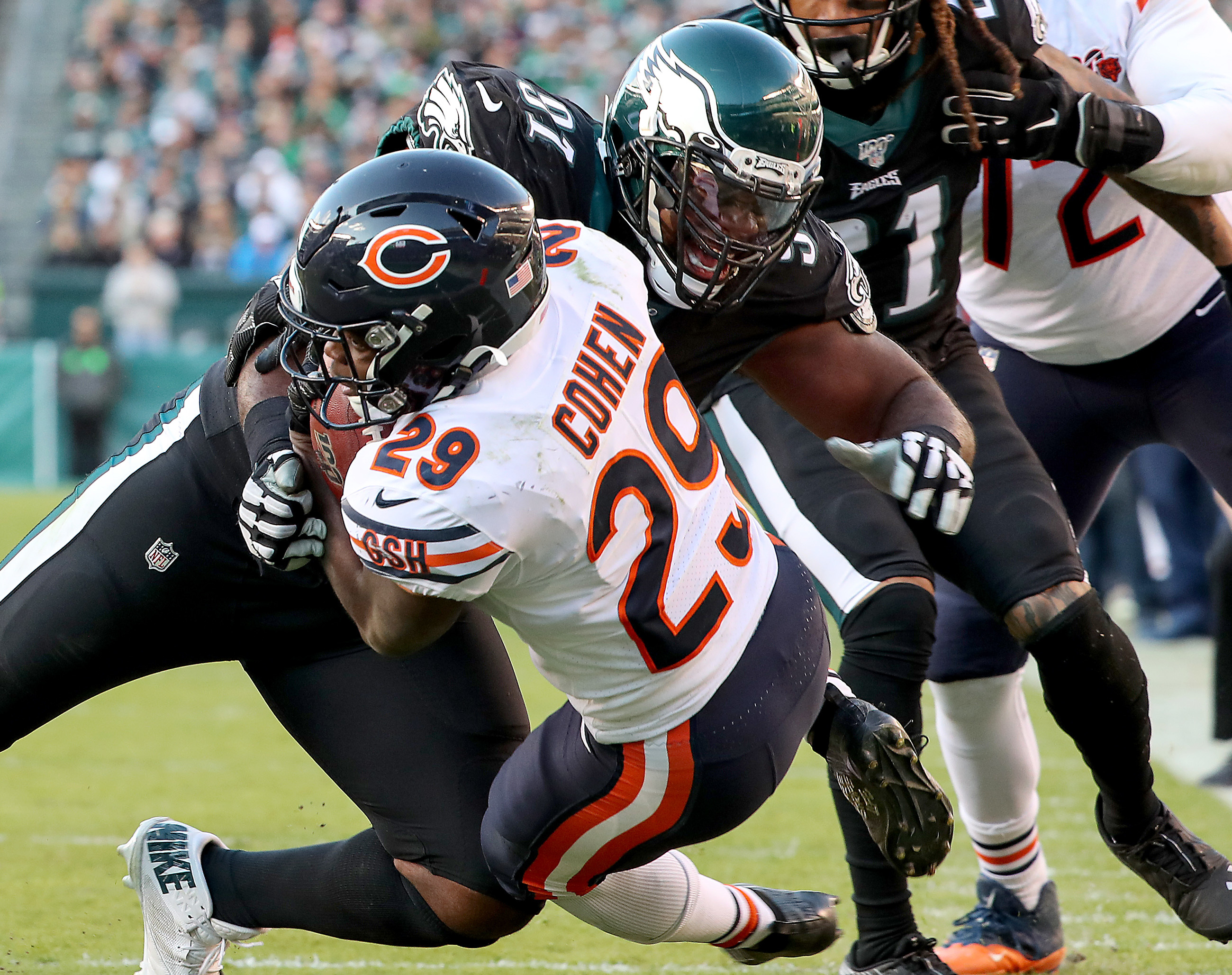 Philadelphia Eagles defensive tackle Javon Hargrave (97) in action during  an NFL football game against the Tampa Bay Buccaneers, Thursday, Oct. 14,  2021, in Philadelphia. (AP Photo/Rich Schultz Stock Photo - Alamy