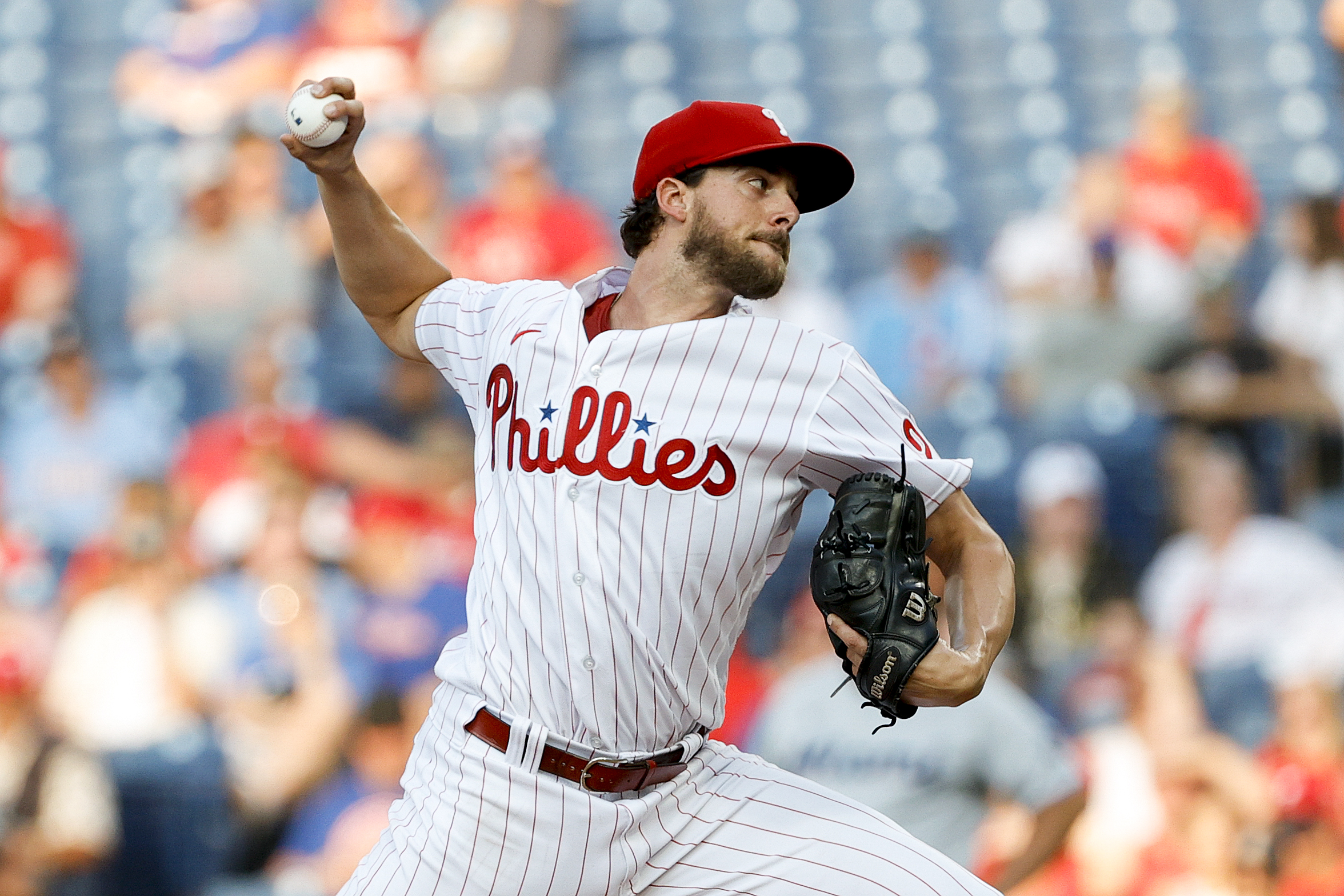 Seranthony Dominguez of the Philadelphia Phillies pitches during the  News Photo - Getty Images