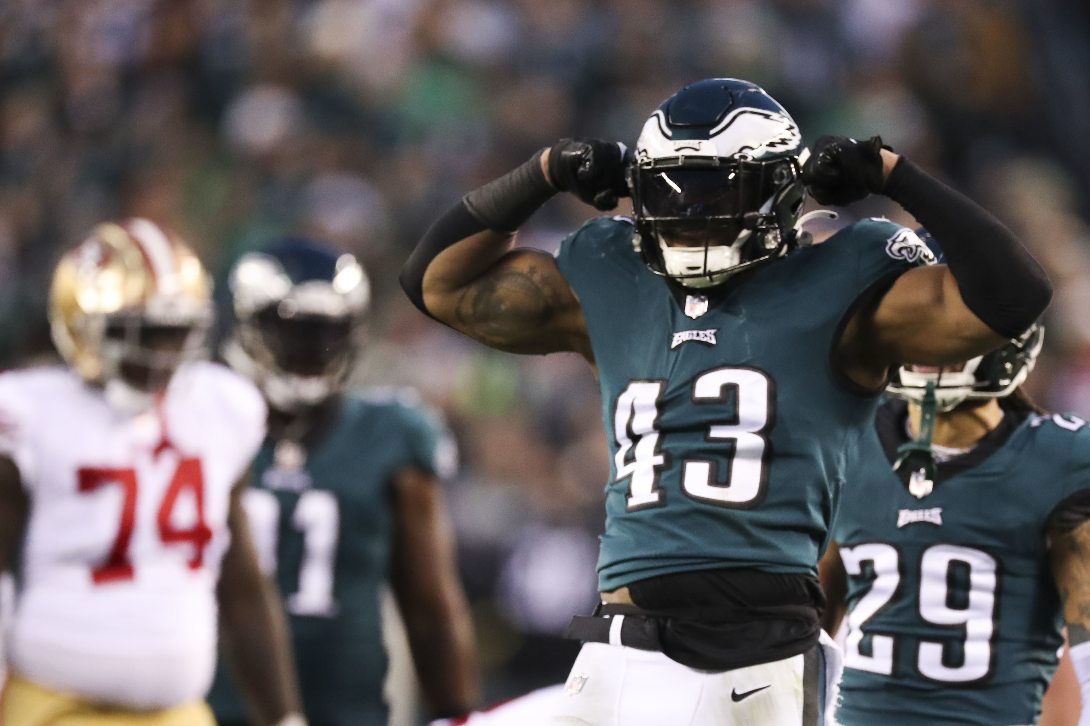 NFL Playoffs: 49ers 7-31 Eagles: Philadelphia Eagles win NFC