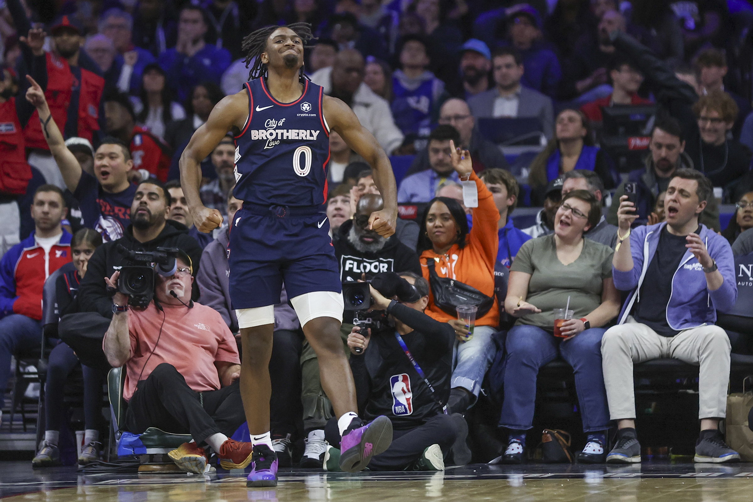 Photos of the Sixers' 127-113 victory over the Timberwolves