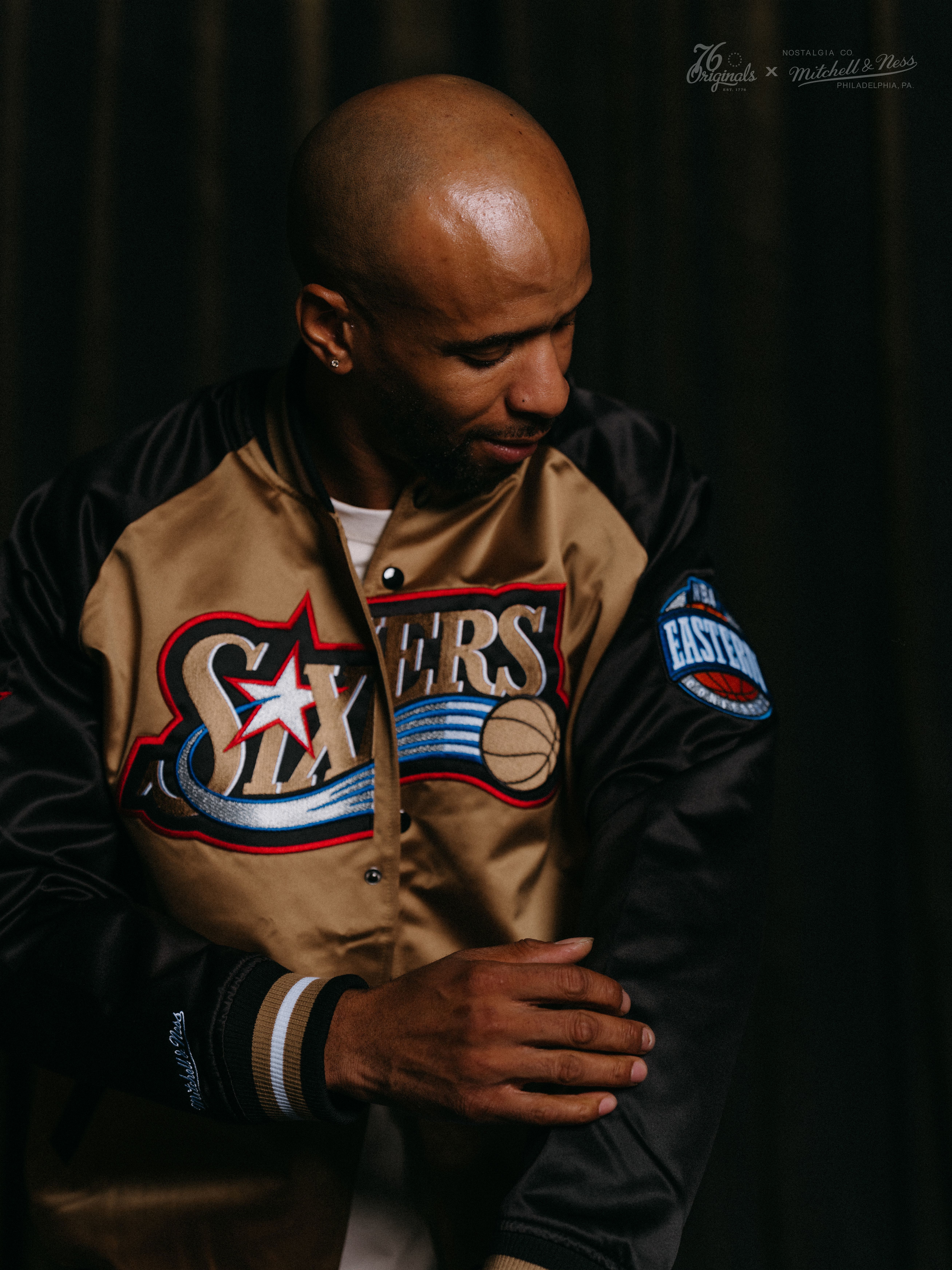 トップス NBA Nike NBA Philadelphia 76ers Hardwood Classics Half Zip Hoodie