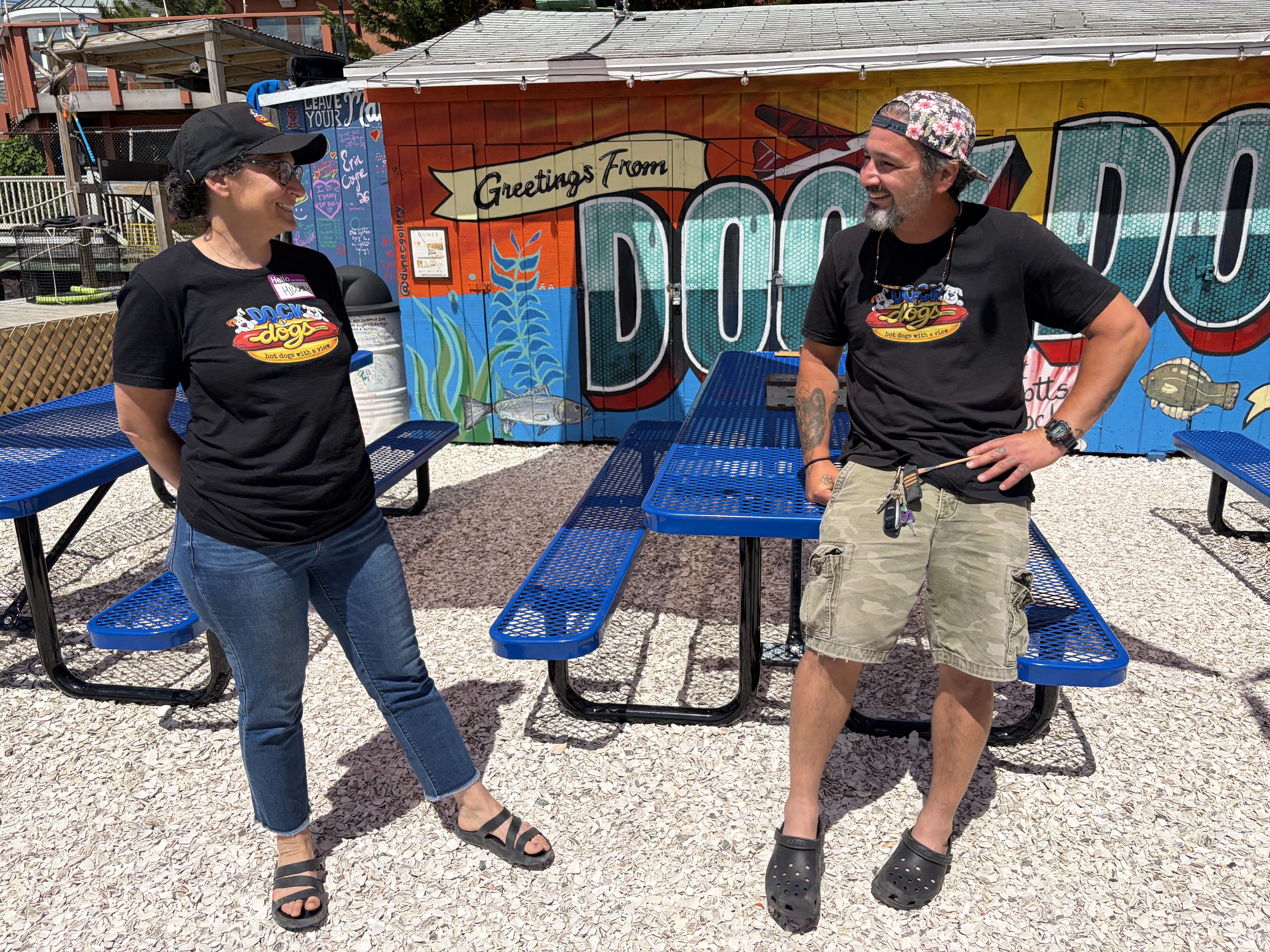 Former Pumpkin BYOB owner Hillary Bor is selling hot dogs at the