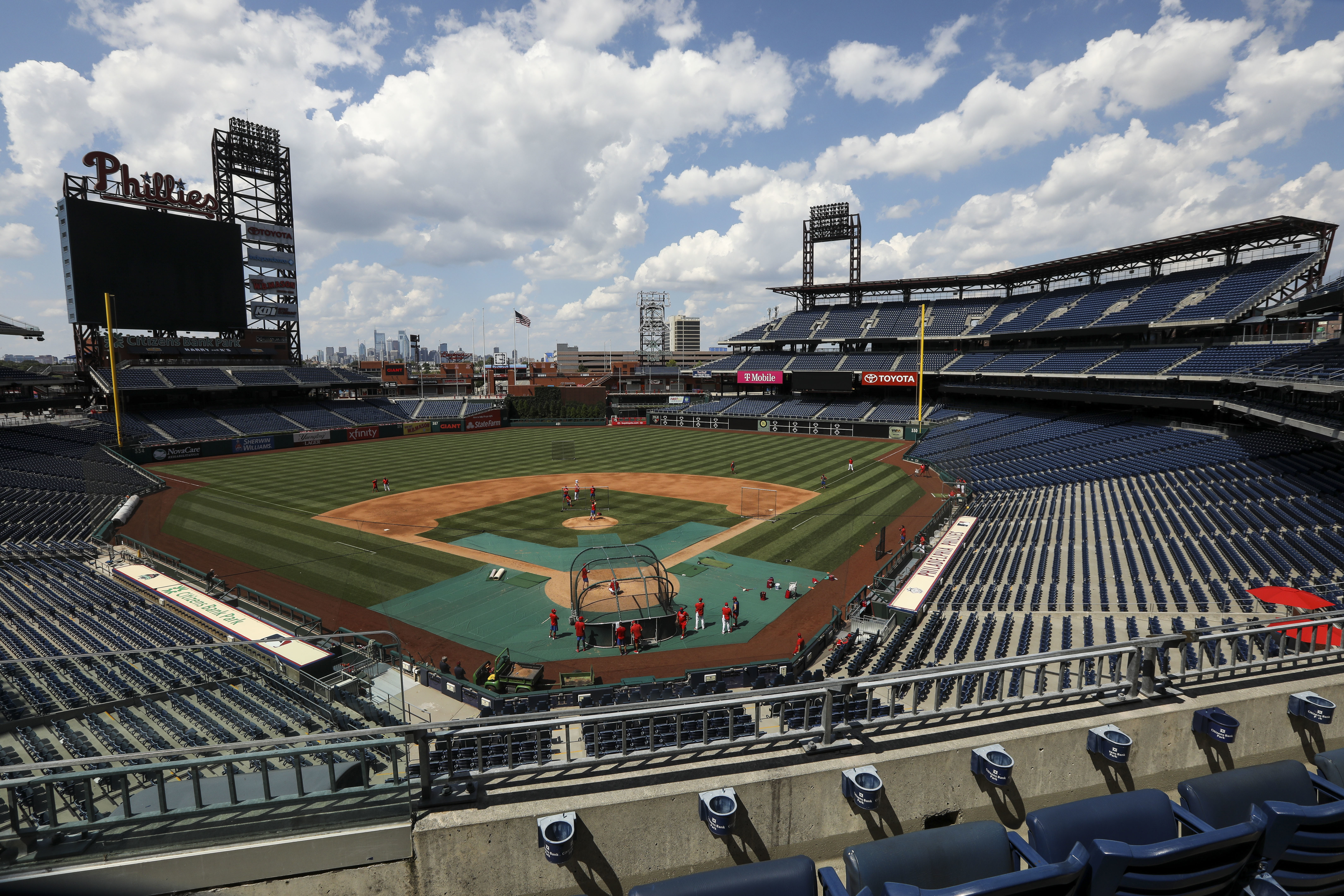 Lonely MLB mascots roam empty stadiums