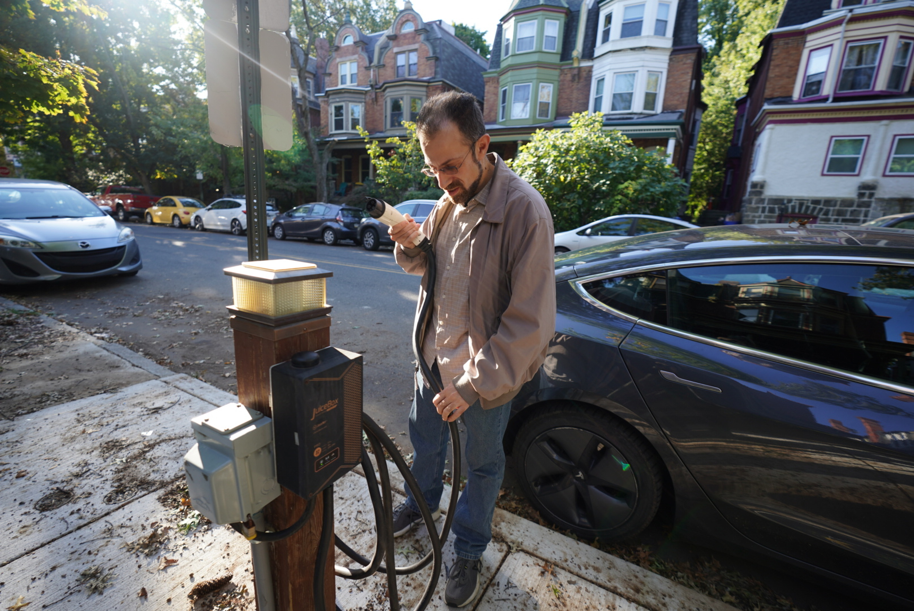 Electric car deals charging townhouse