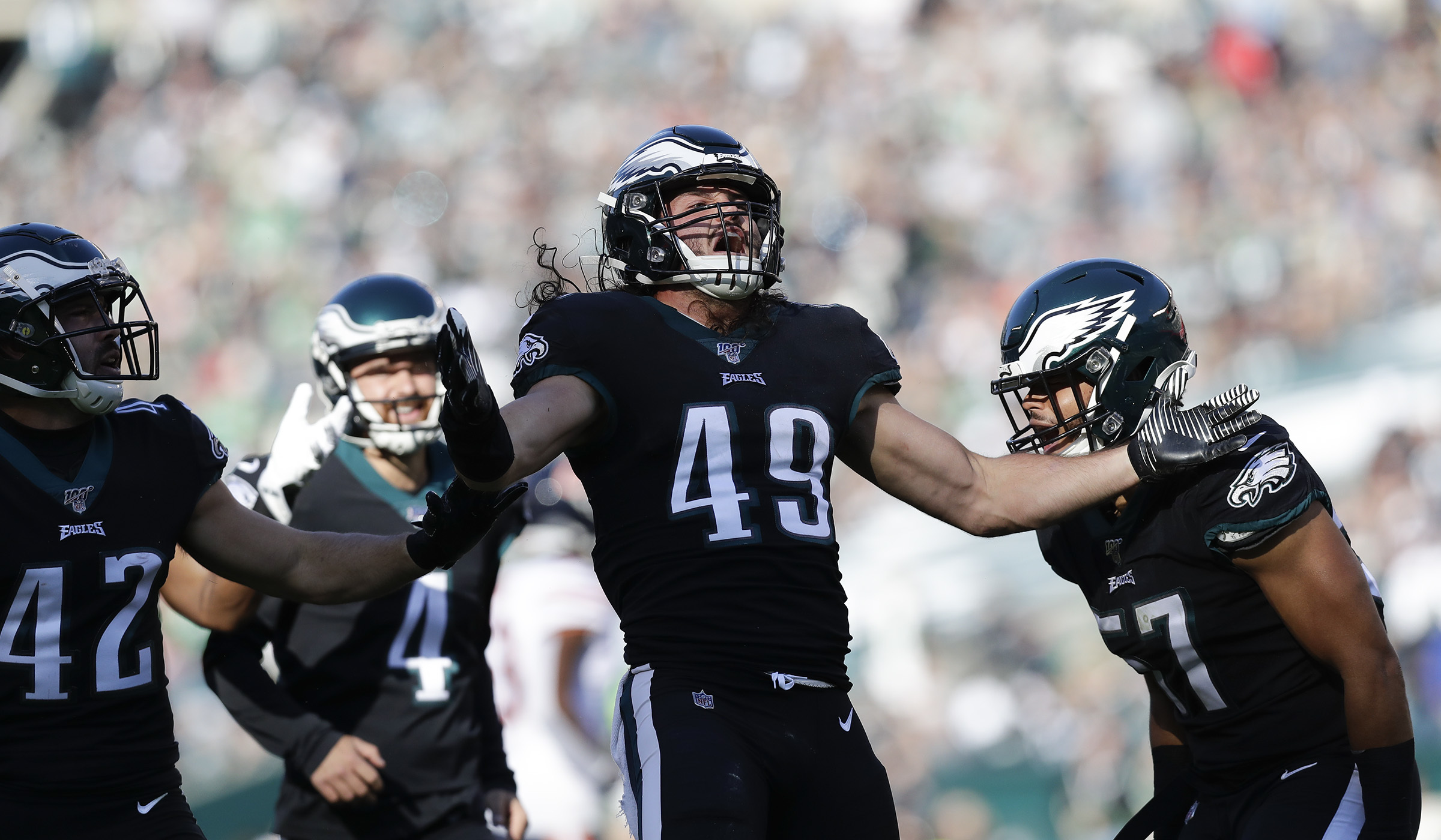 Eagles linebacker Alex Singleton has personal cheering section back in  Thousand Oaks