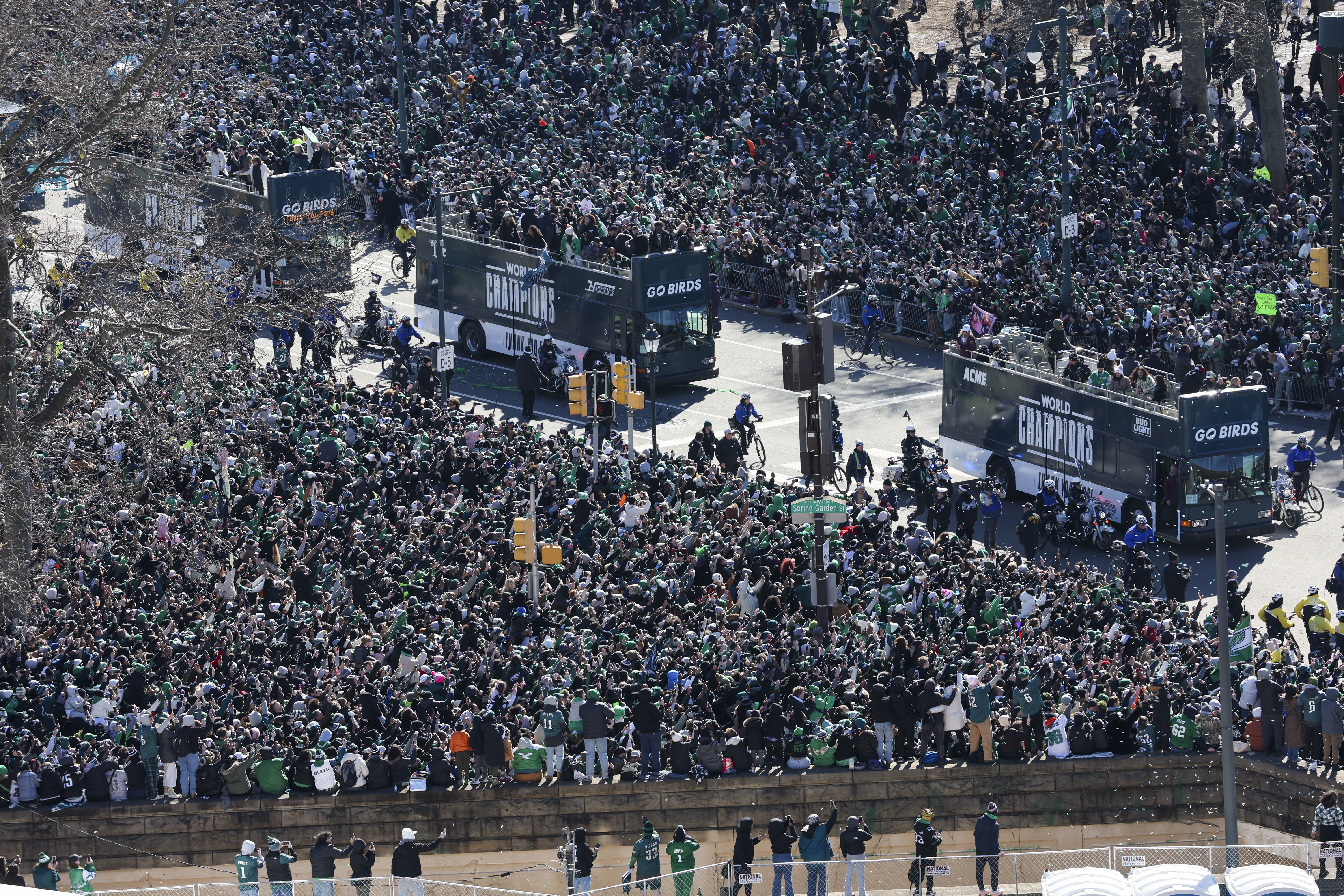 Eagles parade in Philadelphia draws big crowds for Super Bowl win