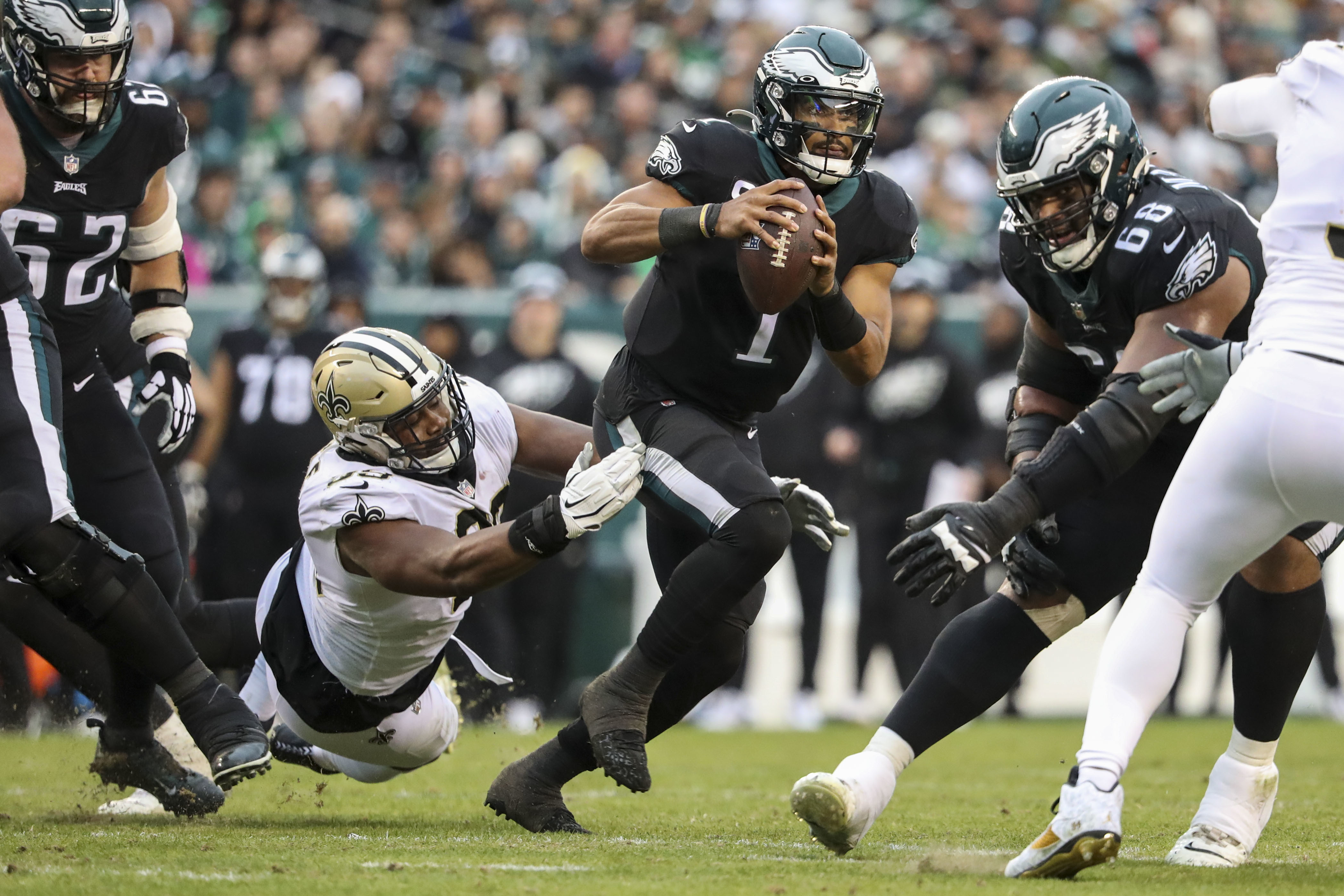 Inside the Eagles' NFL-leading legacy of Black quarterbacks, from Randall  Cunningham to Jalen Hurts