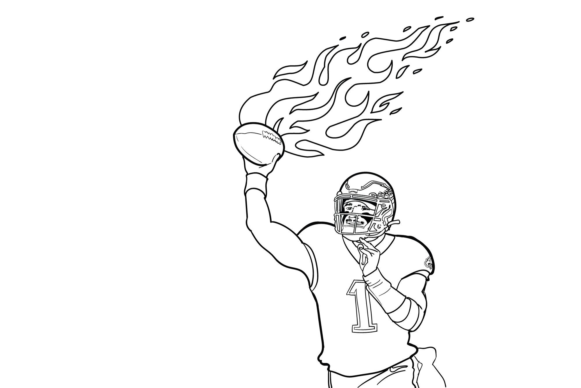 Go Eagles Coloring Pages