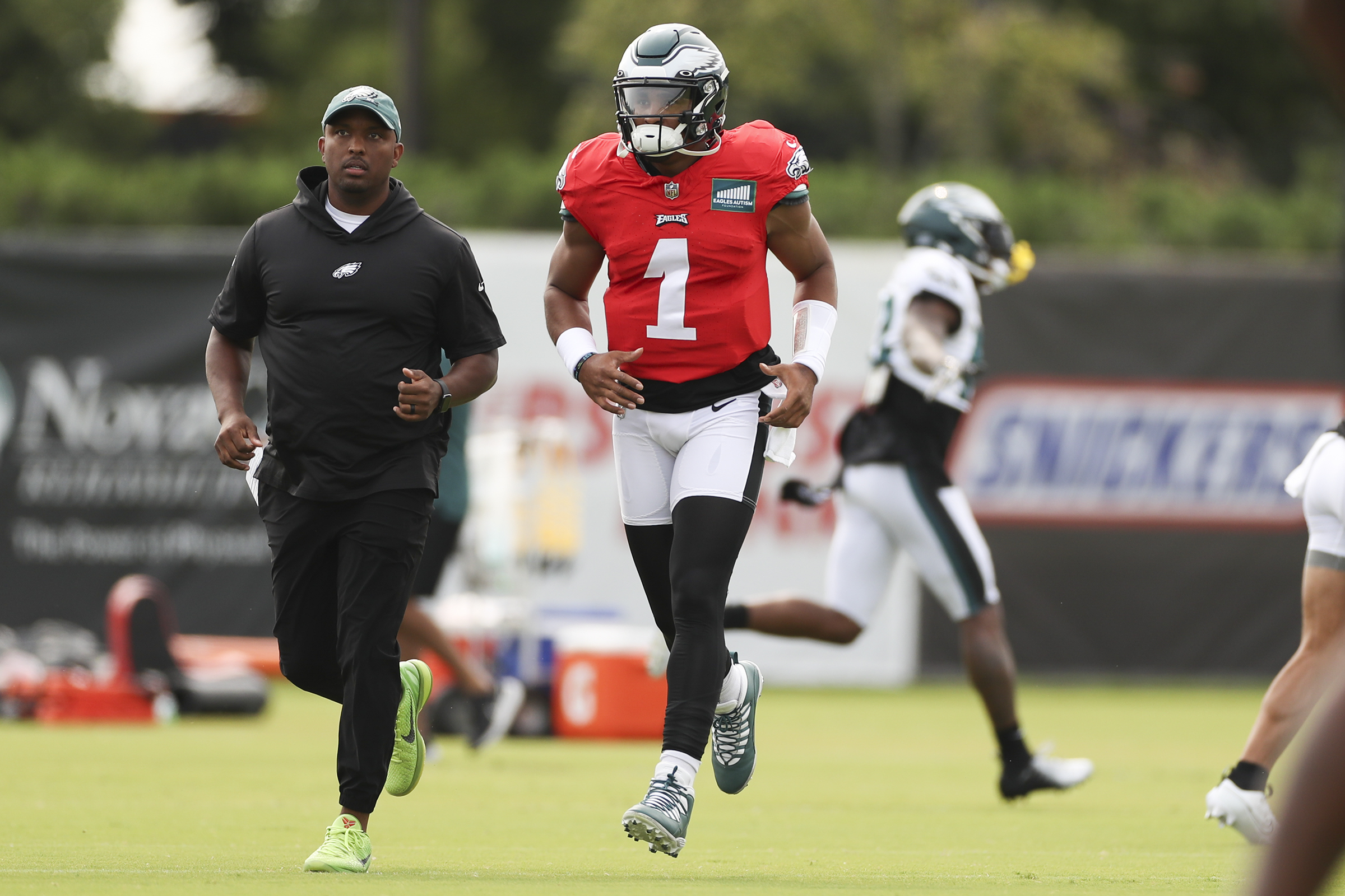 Eagles training camp: Jalen Hurts has best period; Britain Covey