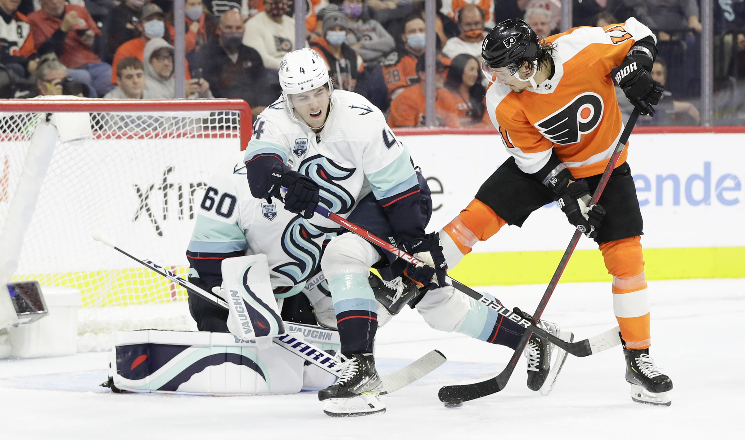 Philadelphia Flyers defeat Seattle Kraken as Carter Hart nets 50th win