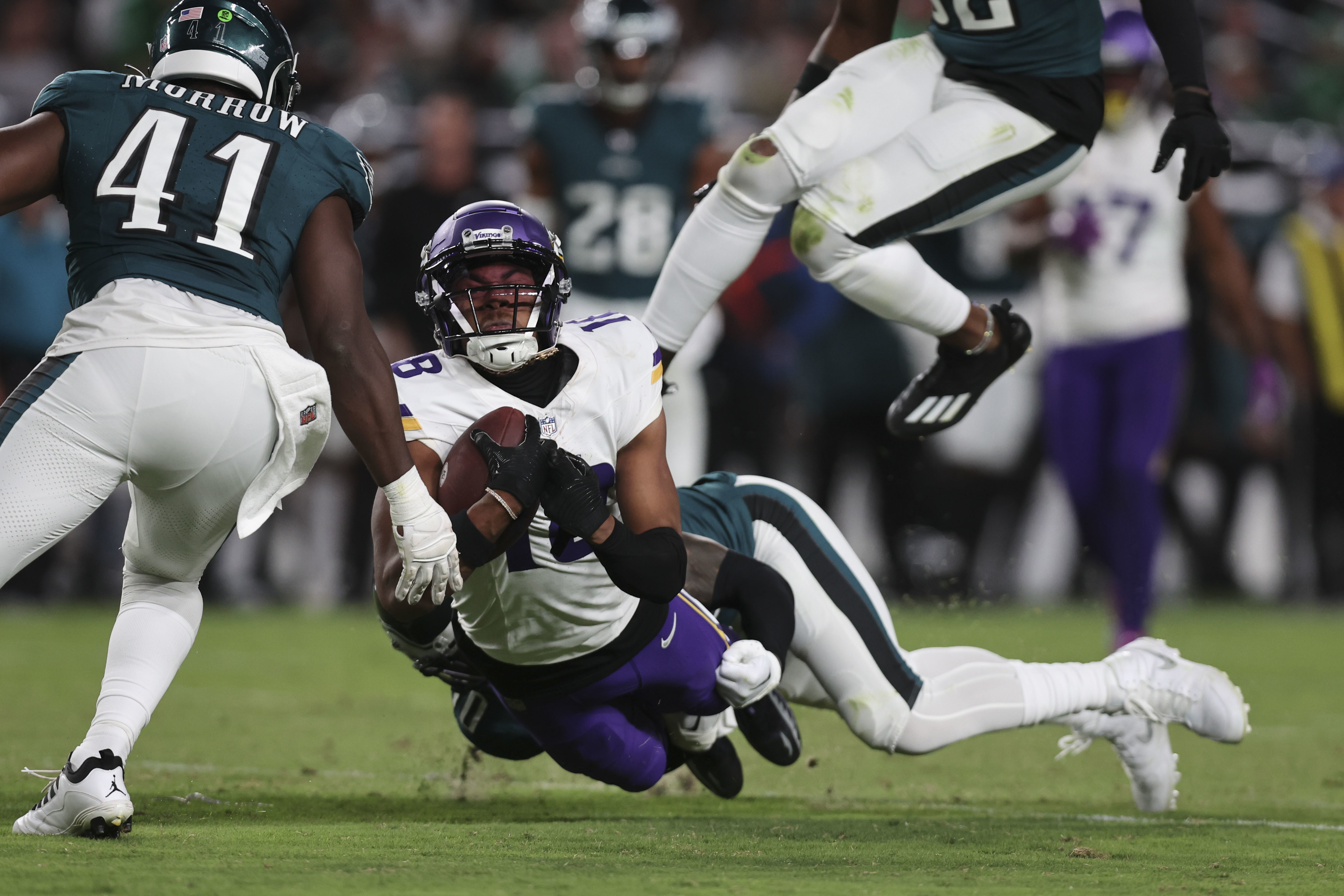 Eagles-Vikings: D'Andre Swift dominates and the defense is