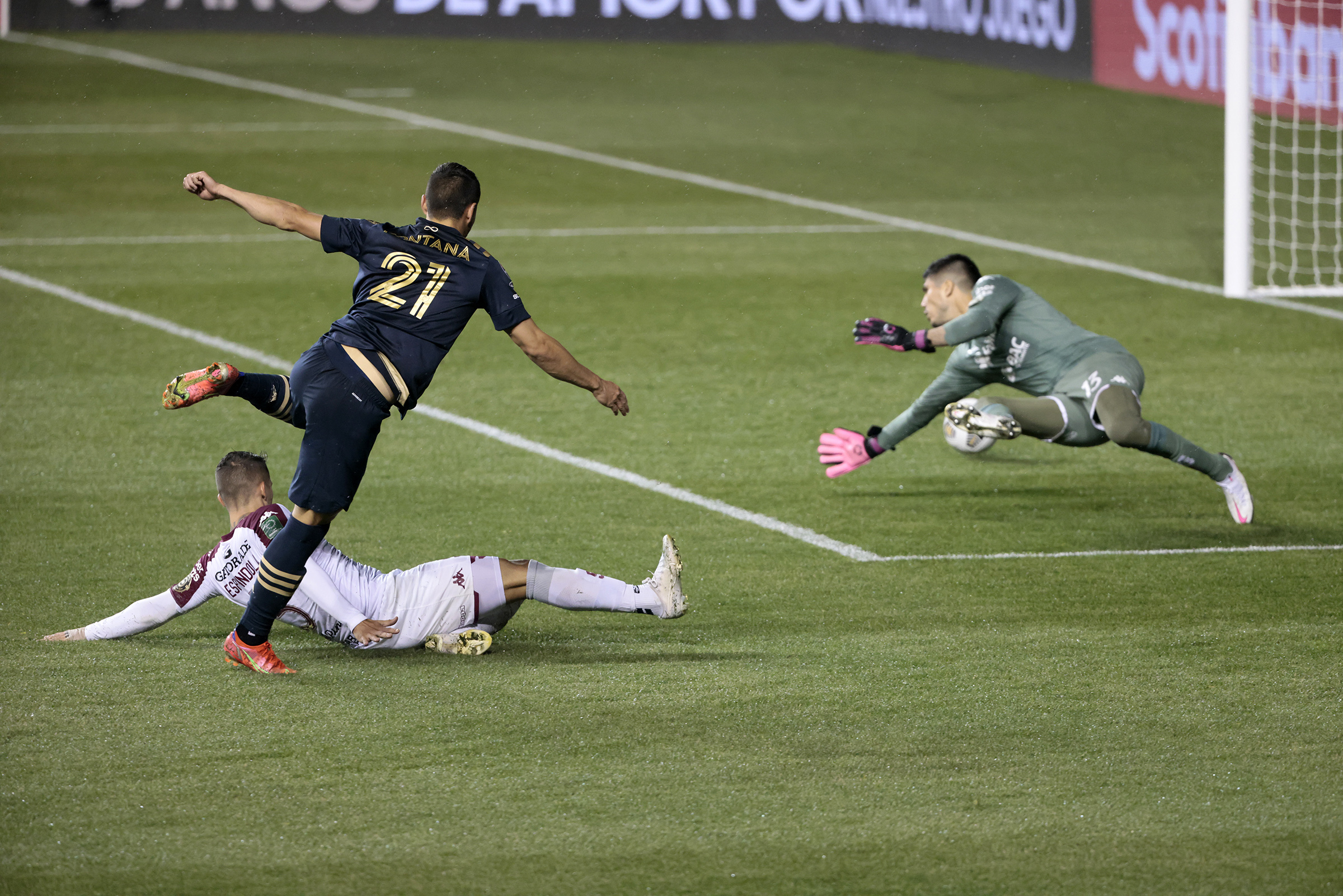 The Philadelphia Union professional football soccer team and players versus  Deportivo Saprissa during the CONCACAF Champions League Stock Photo - Alamy