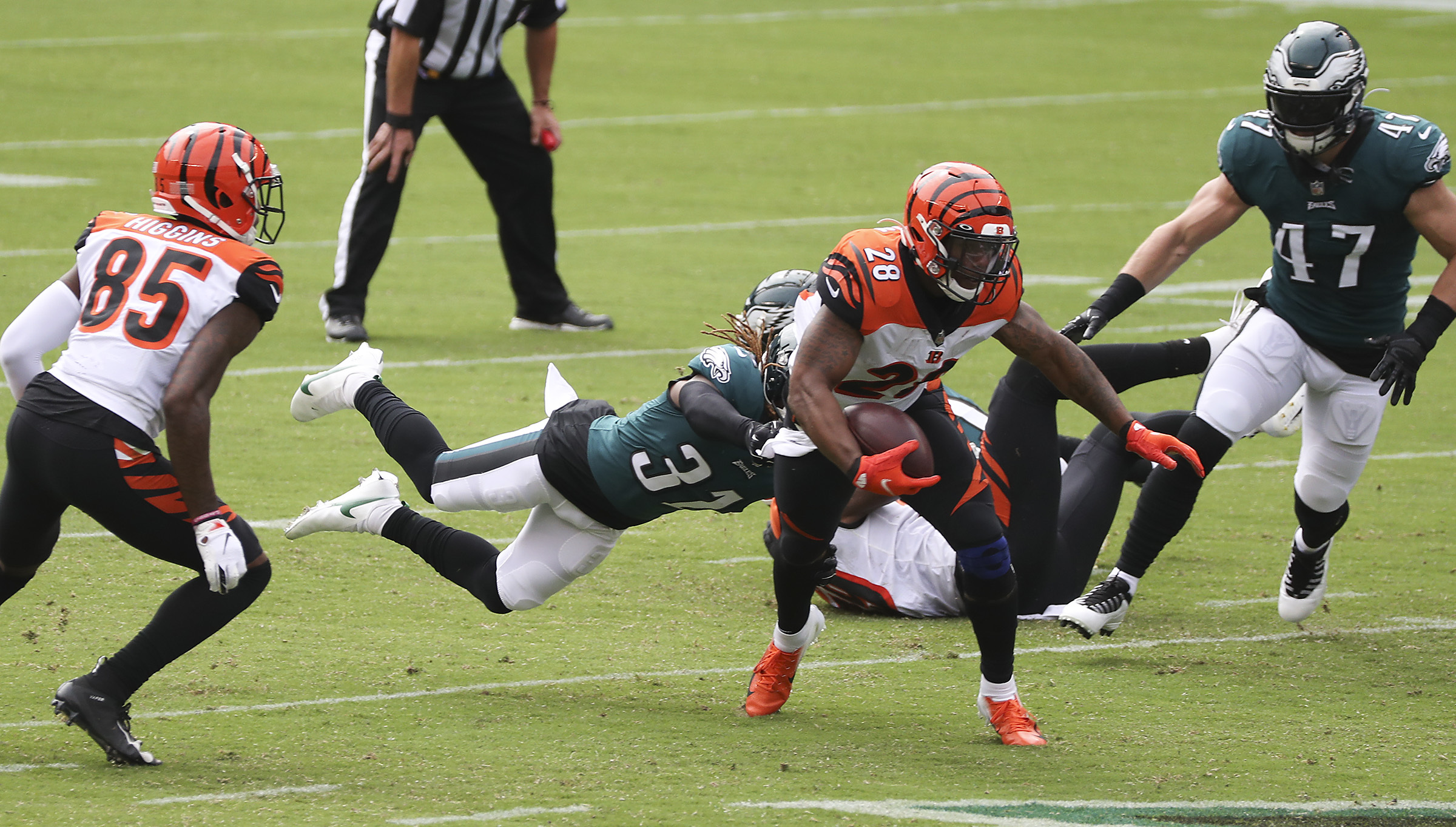 Philadelphia Eagles tie Cincinnati Bengals 23-23 in NFL Week 3