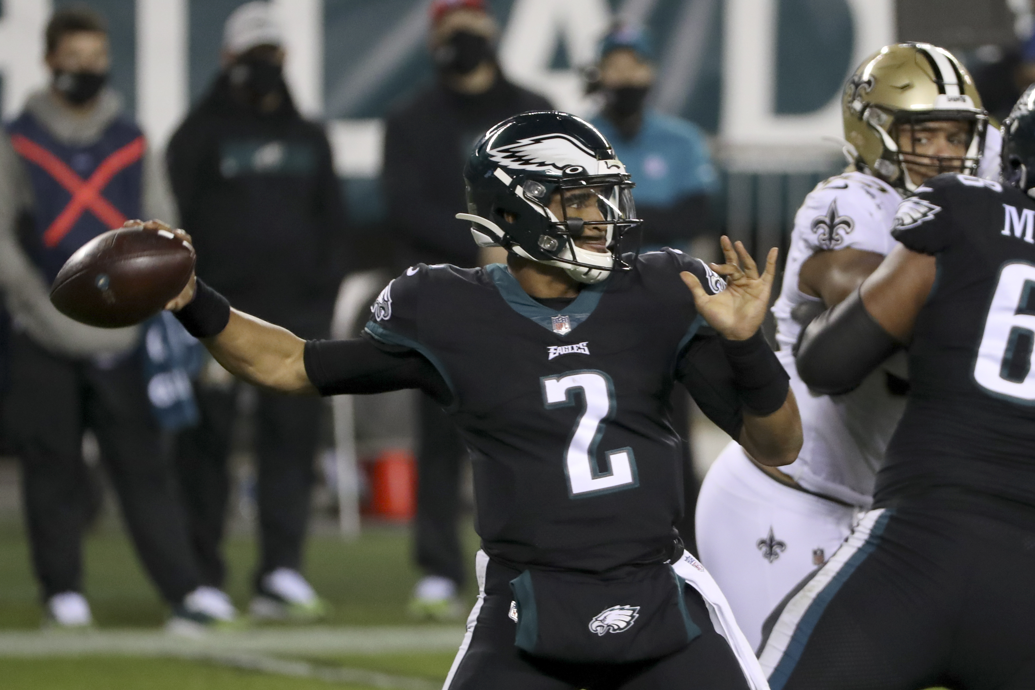 In first NFL start, Jalen Hurts helps Eagles beat Saints 24-21 - WHYY