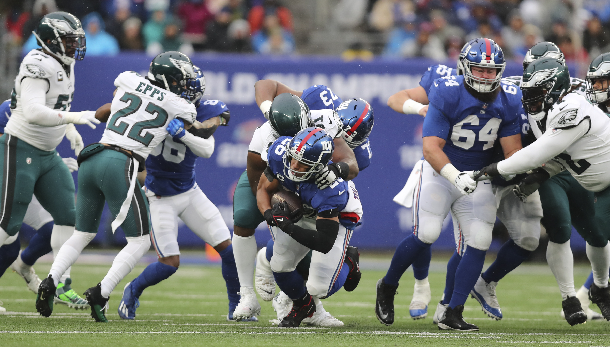 Eagles vs Giants Fantasy Football Worksheet, Week 14