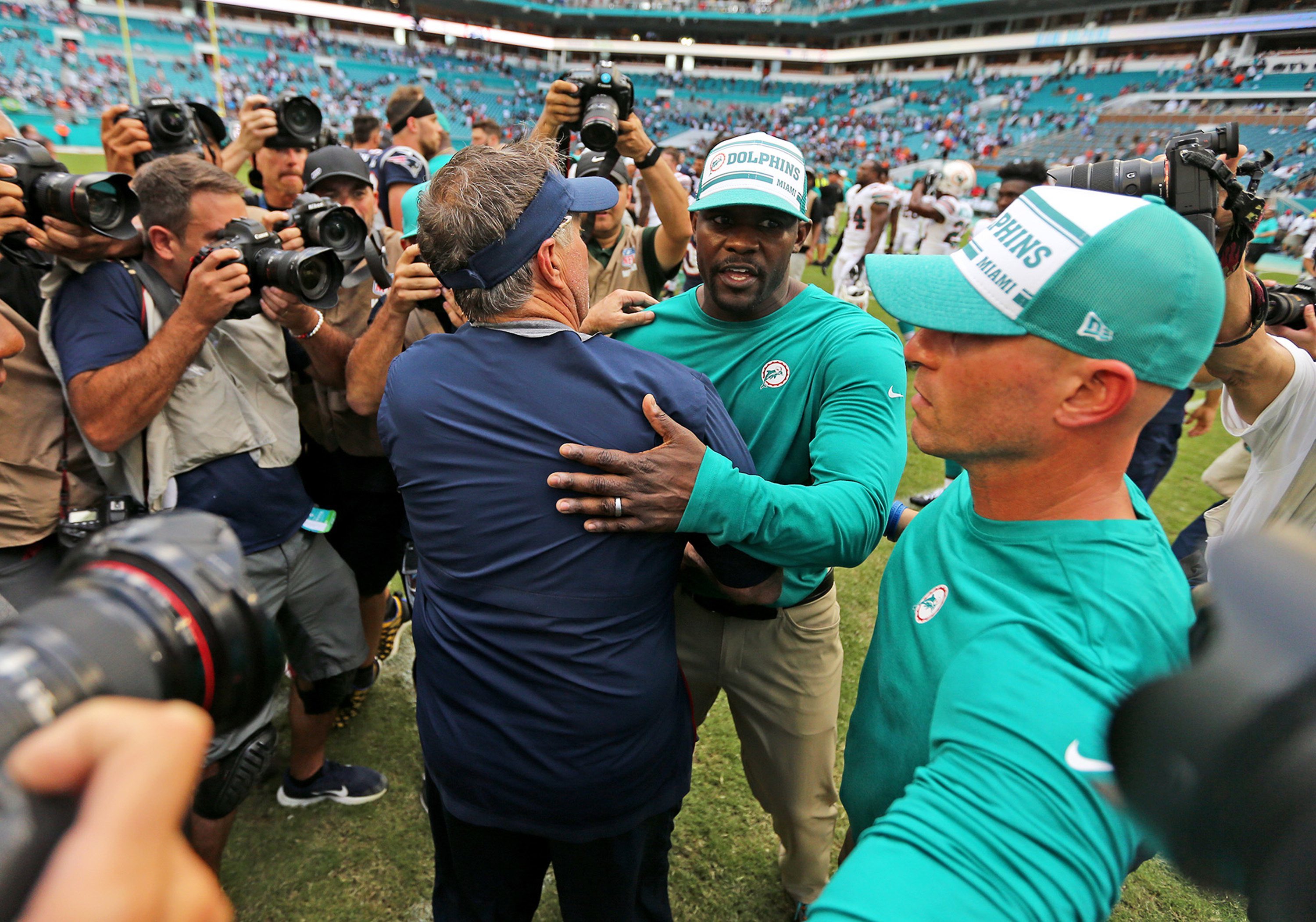 Brian Flores 'not mad' at Bill Belichick about text message mix-up -  Washington Times