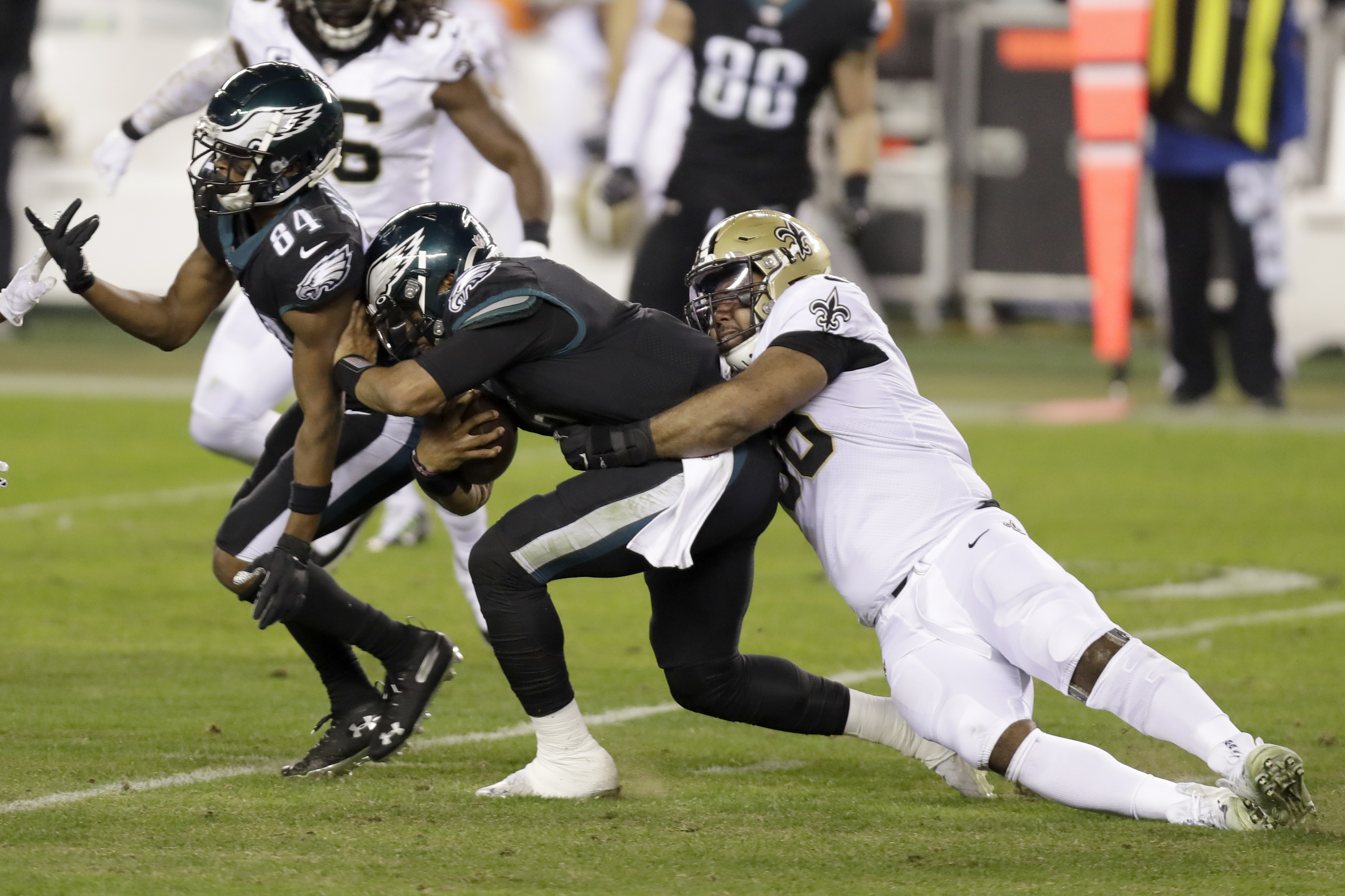 Philadelphia Eagles rally behind Jalen Hurts and a depleted defense in  24-21 win over New Orleans Saints