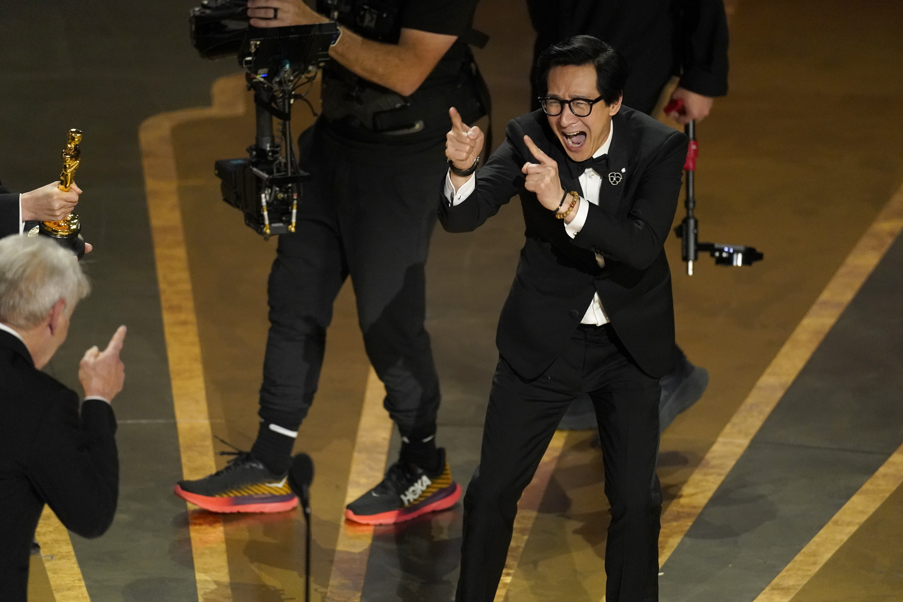 Ke Huy Quan from 'Everything Everywhere All at Once' at the Oscars:  Harrison Ford, Brendan Fraser and other great moments