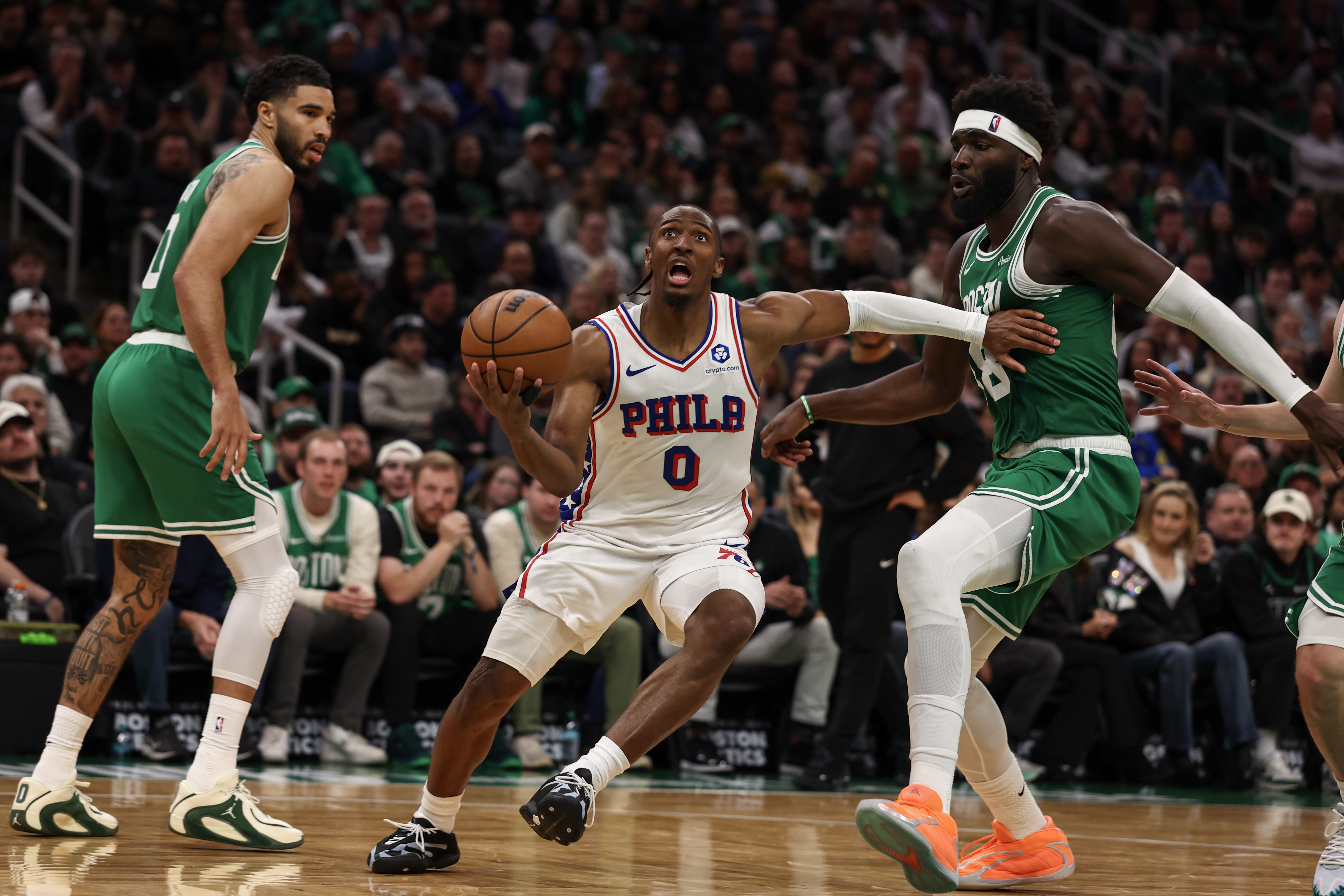 Sixers win 111-97 over Celtics in NBA East 1st Round Game 2 in Boston