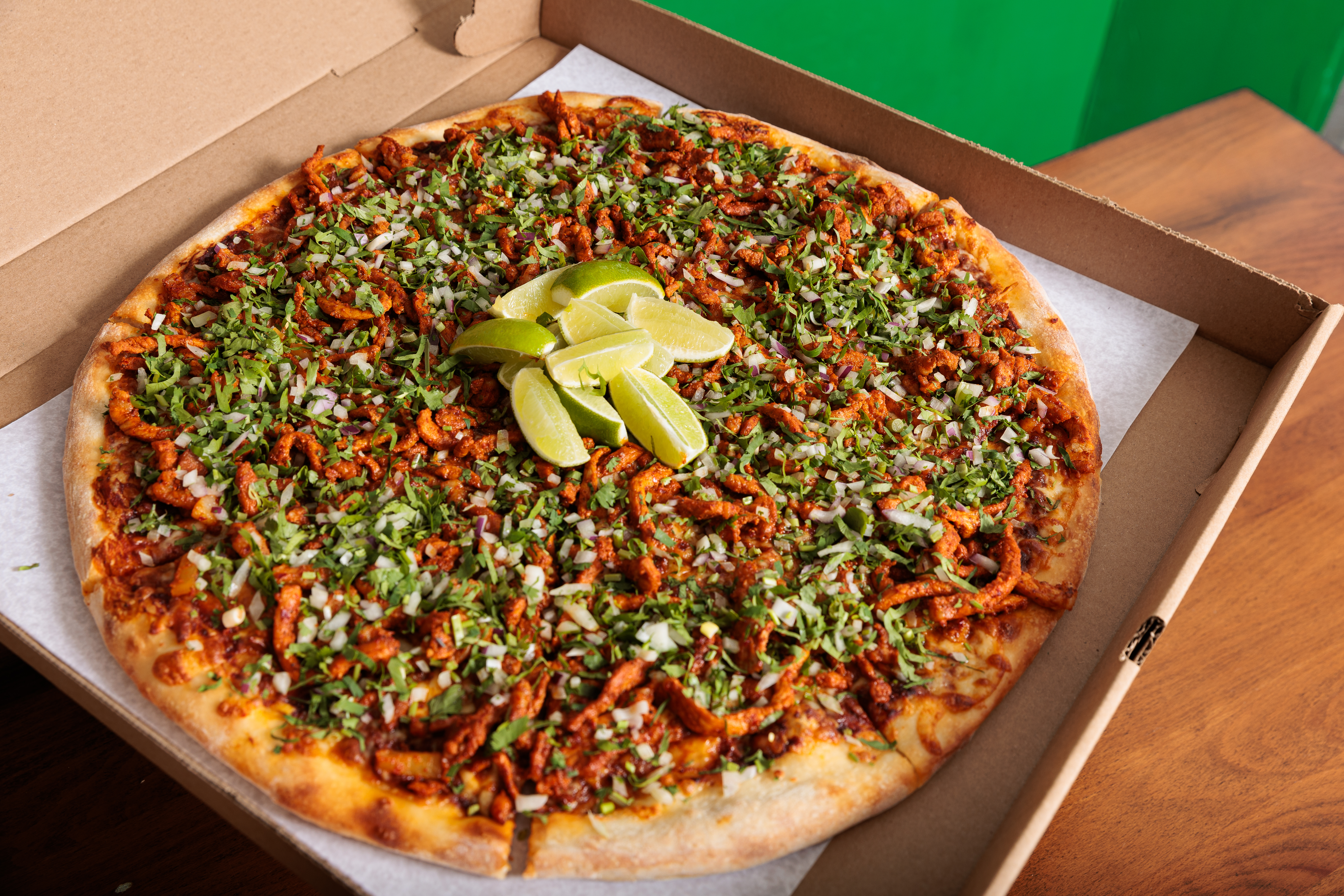 An Al Pastor Pizza from San Lucas Pizzeria on Thursday, Sept. 5, 2024, in Philadelphia .