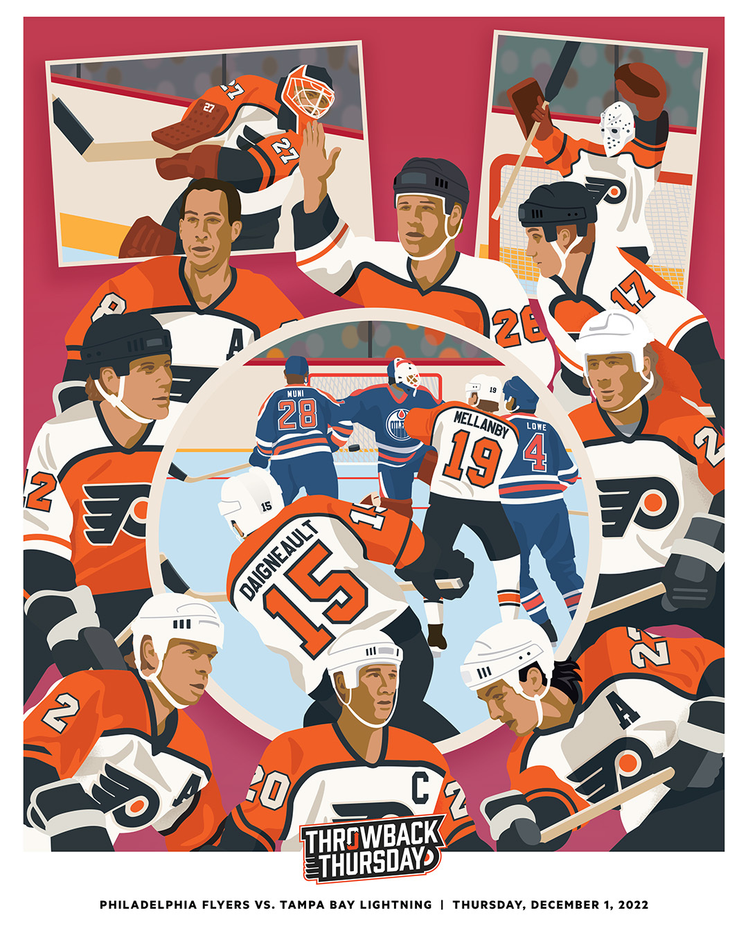 Philadelphia Flyers Throwback Thursday Posters All 6 available