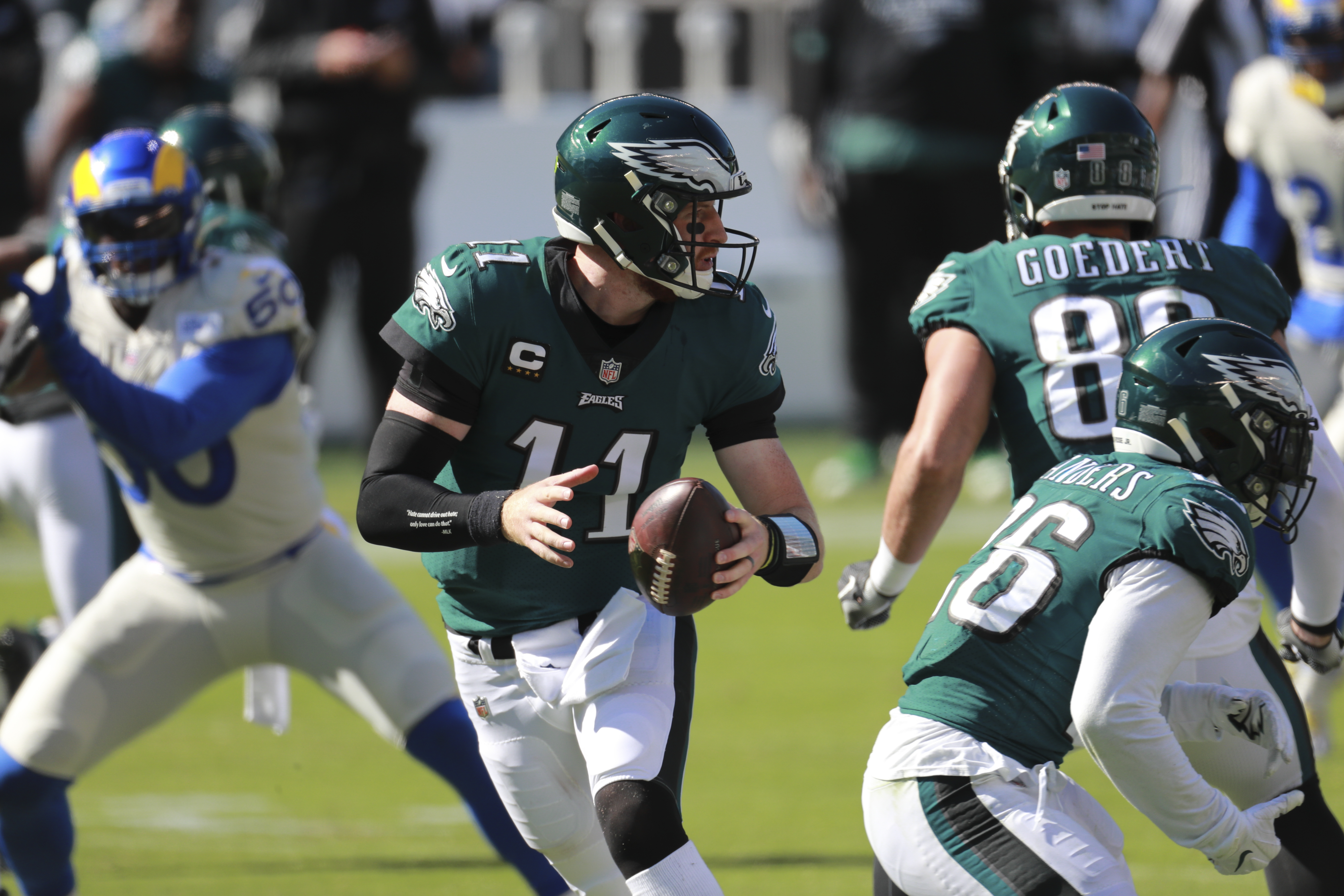 Eagles fall to 0-2 as Rams as QB Goff has it all over counterpart Wentz –  The Morning Call