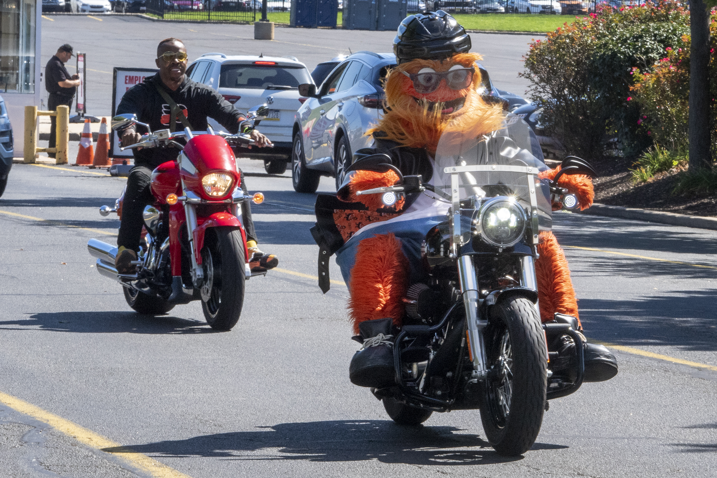 Philadelphia Flyers mascot Gritty celebrates his fifth birthday