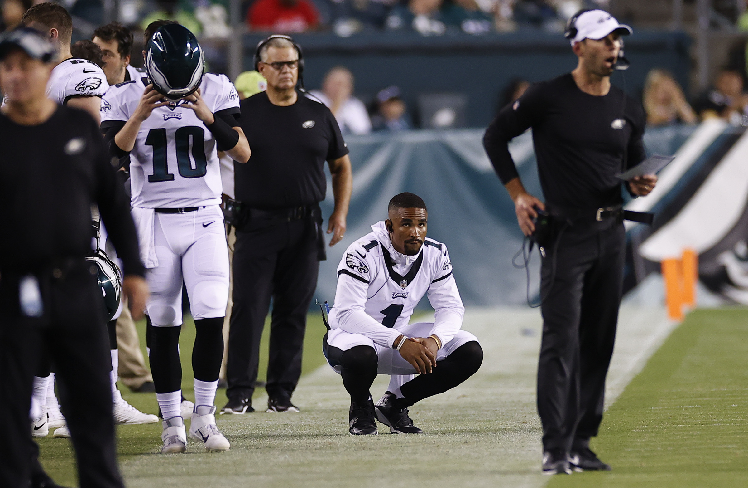 Eagles QB Jalen Hurts, coach Nick Sirianni growing together