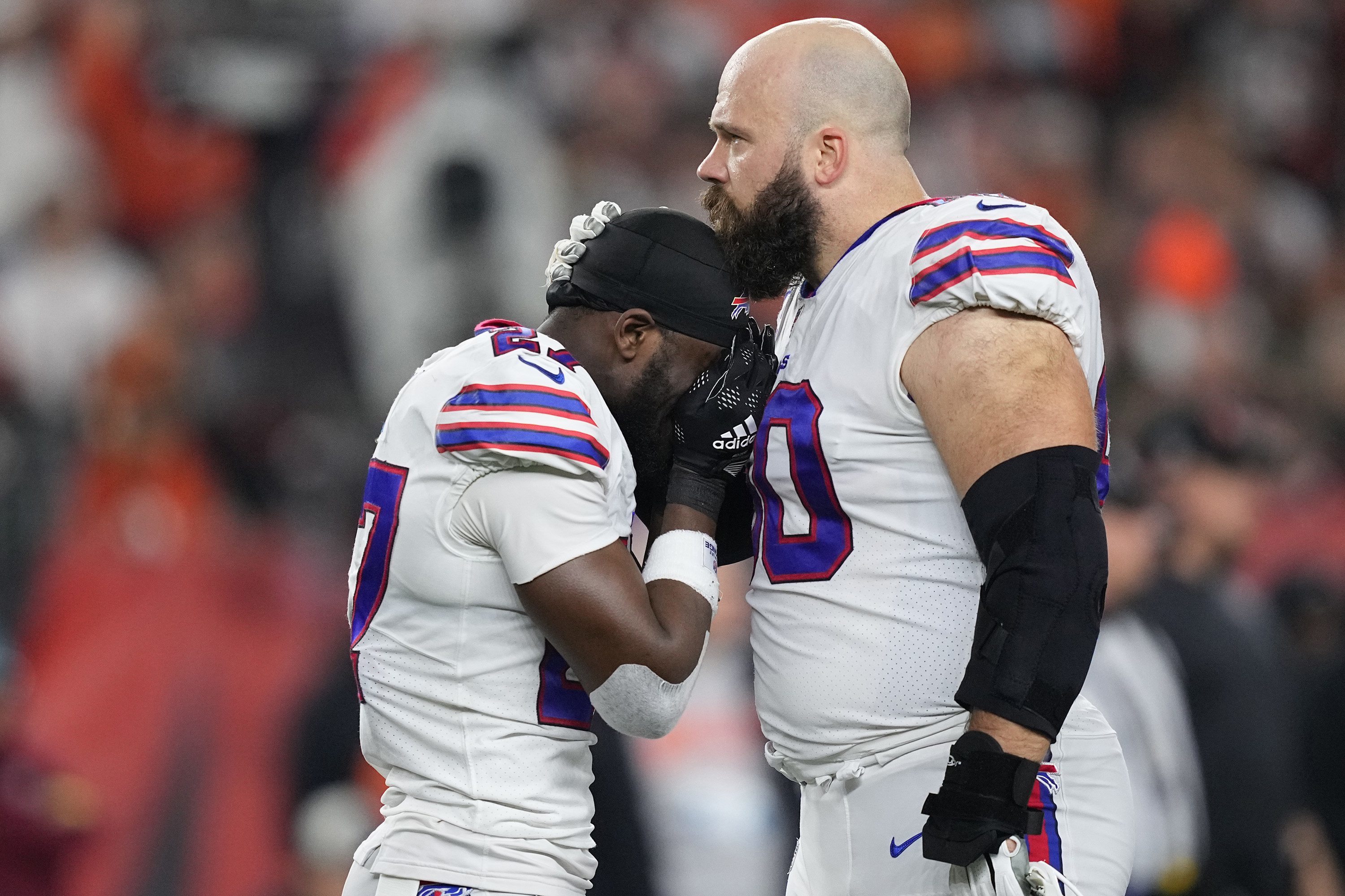 Buffalo Bills star leaves pitch in ambulance after sickening neck