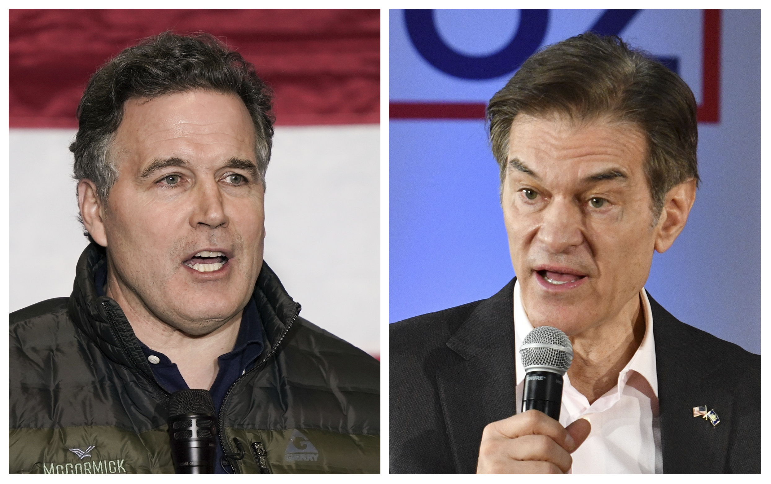 Mehmet Oz vs. Dave McCormick 2022 Pa. GOP Senate front runners to