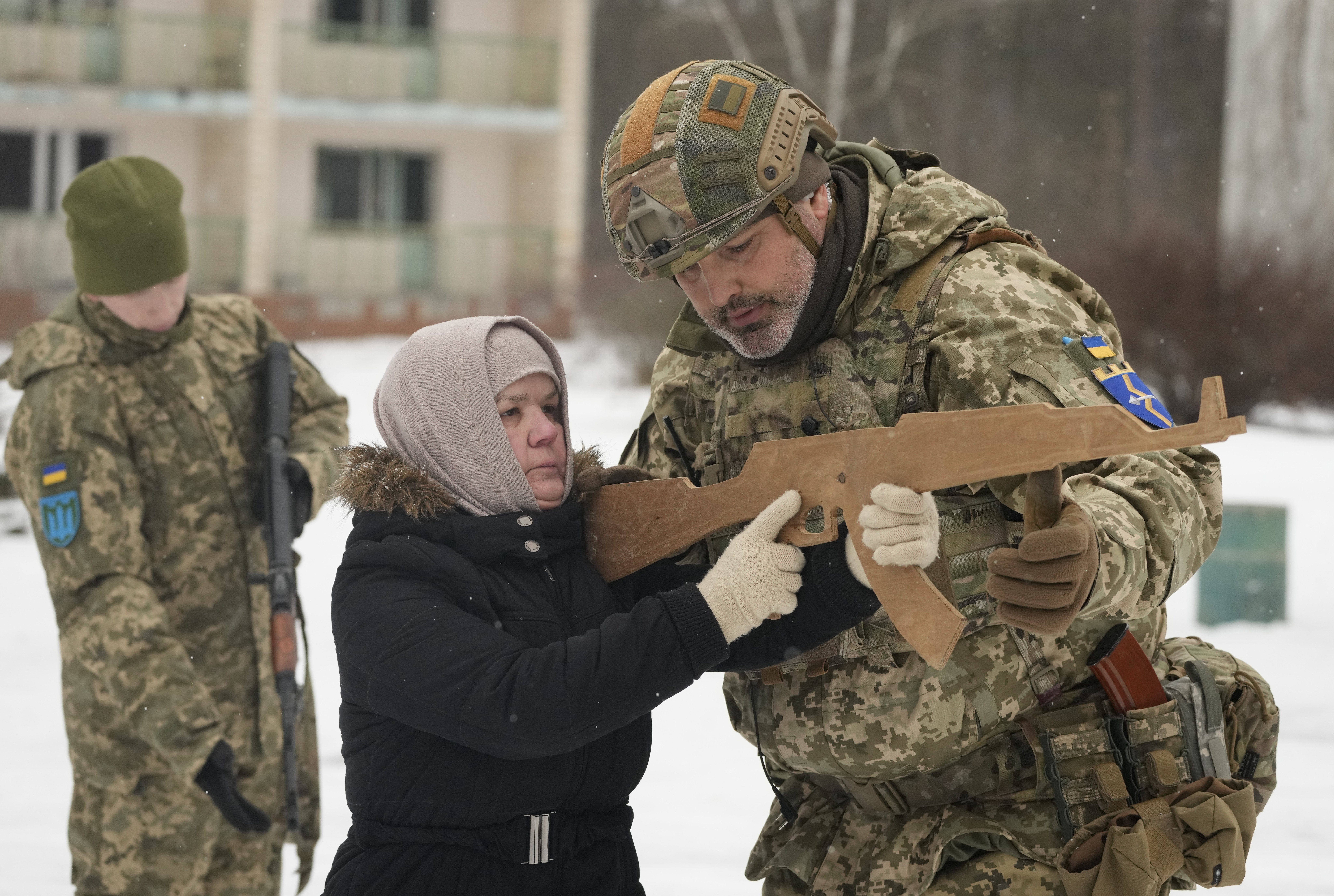 In Ukraine Civilians with cardboard guns train for potential war with Russia Trudy Rubin