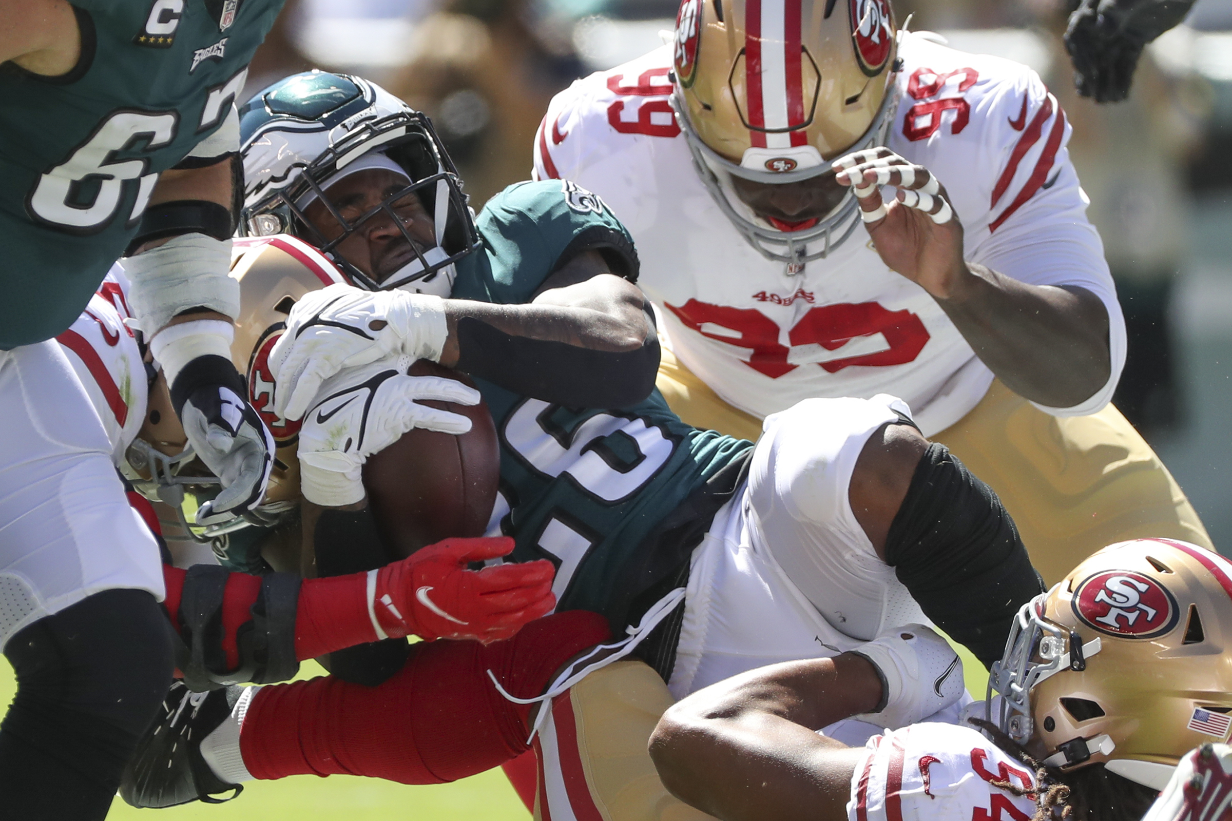 Eagles defense held up against 49ers, but a few costly penalties 'sucked  the air out of' them