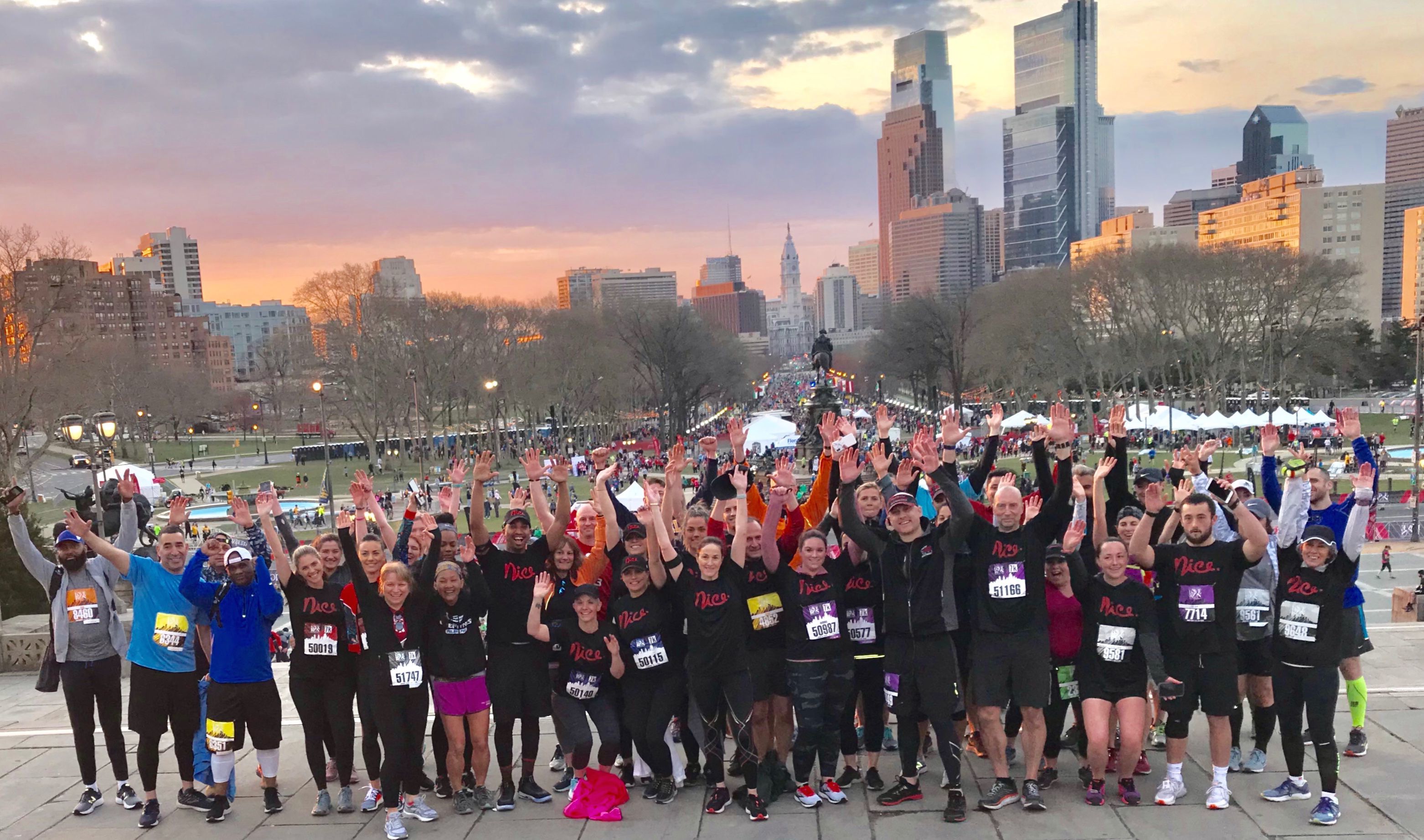 Photos from the Love Run Philadelphia on the Parkway.