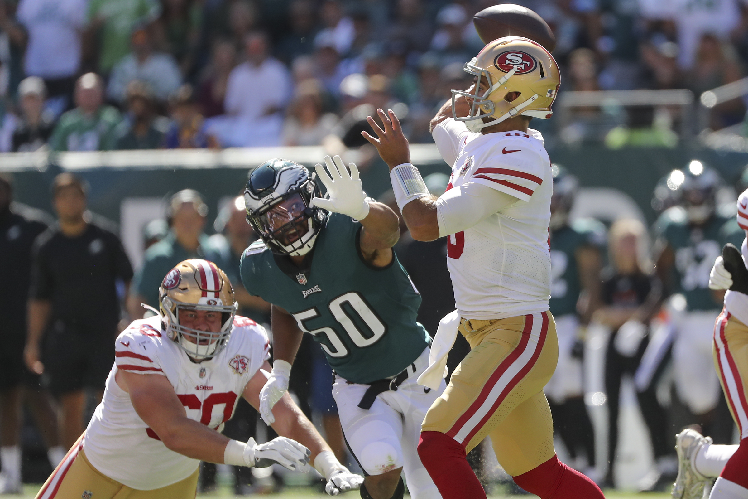 Eagles defense held up against 49ers, but a few costly penalties